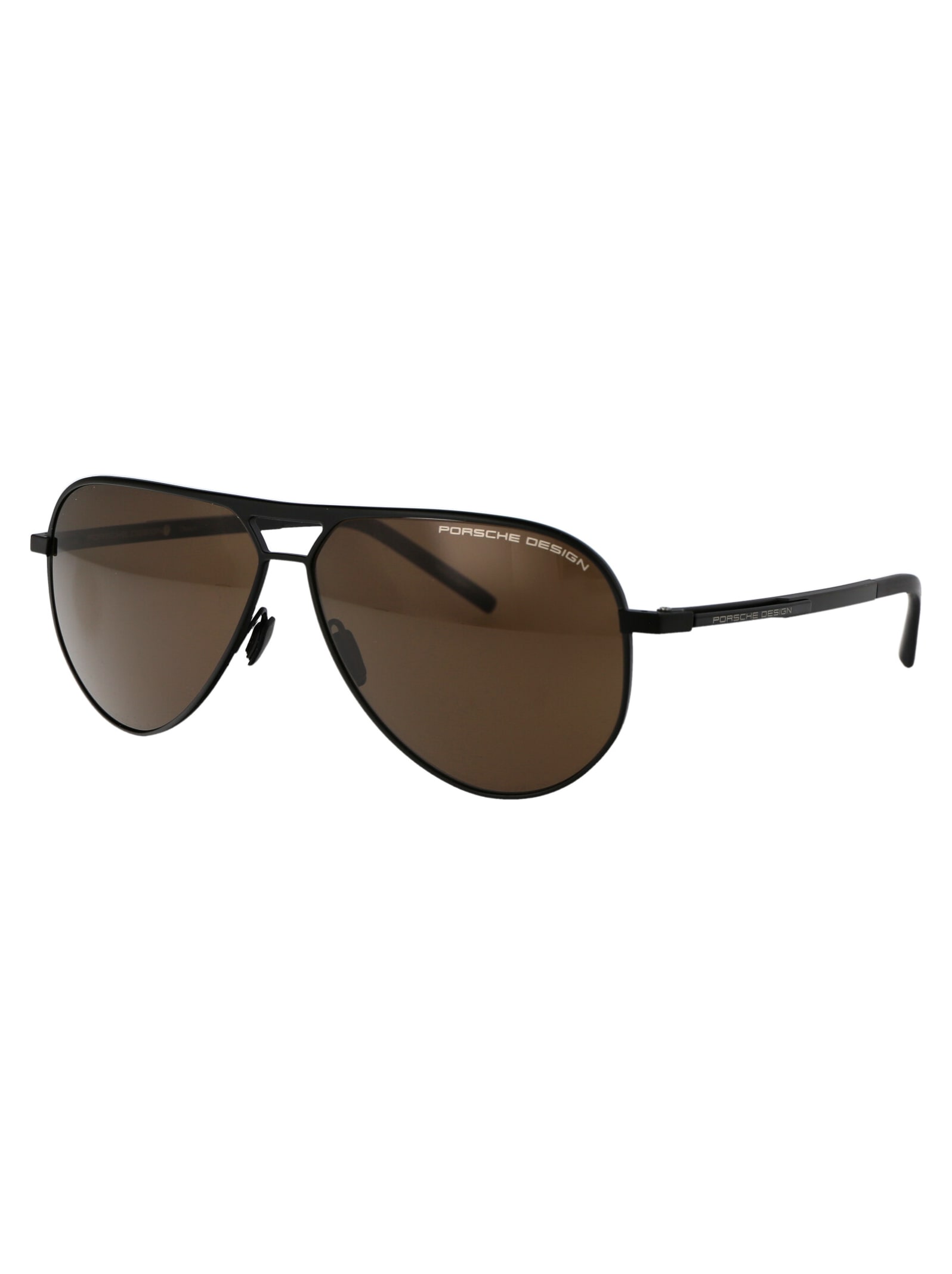 Shop Porsche Design P8942 Sunglasses In A604 Black