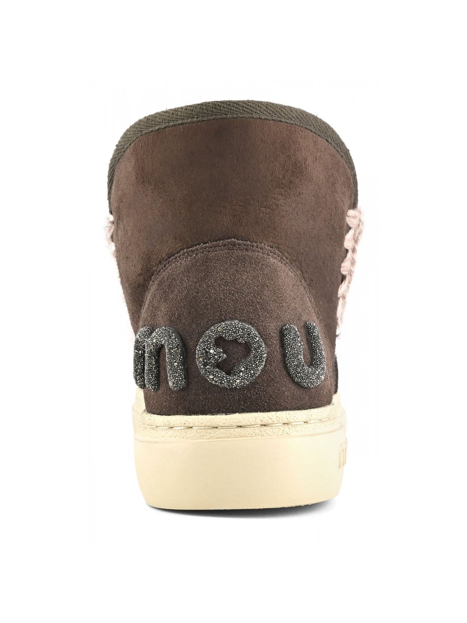 Shop Mou Eskimo Sneaker Bold In Brown Leather