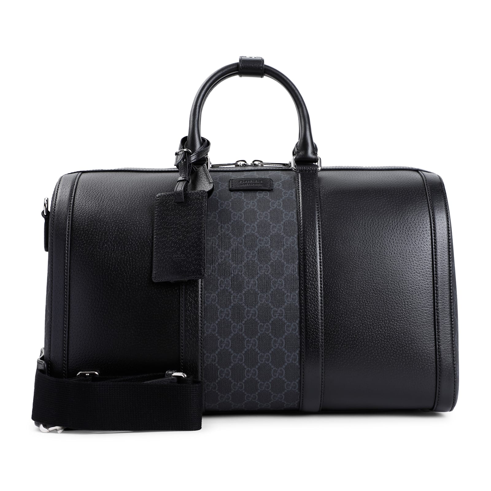 Shop Gucci Duffle Luggage In Black