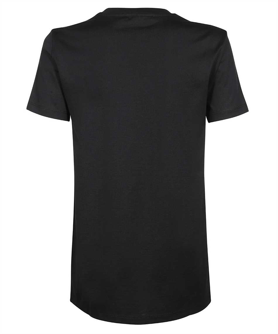 Shop Max Mara Agro Cotton Crew-neck T-shirt In Black