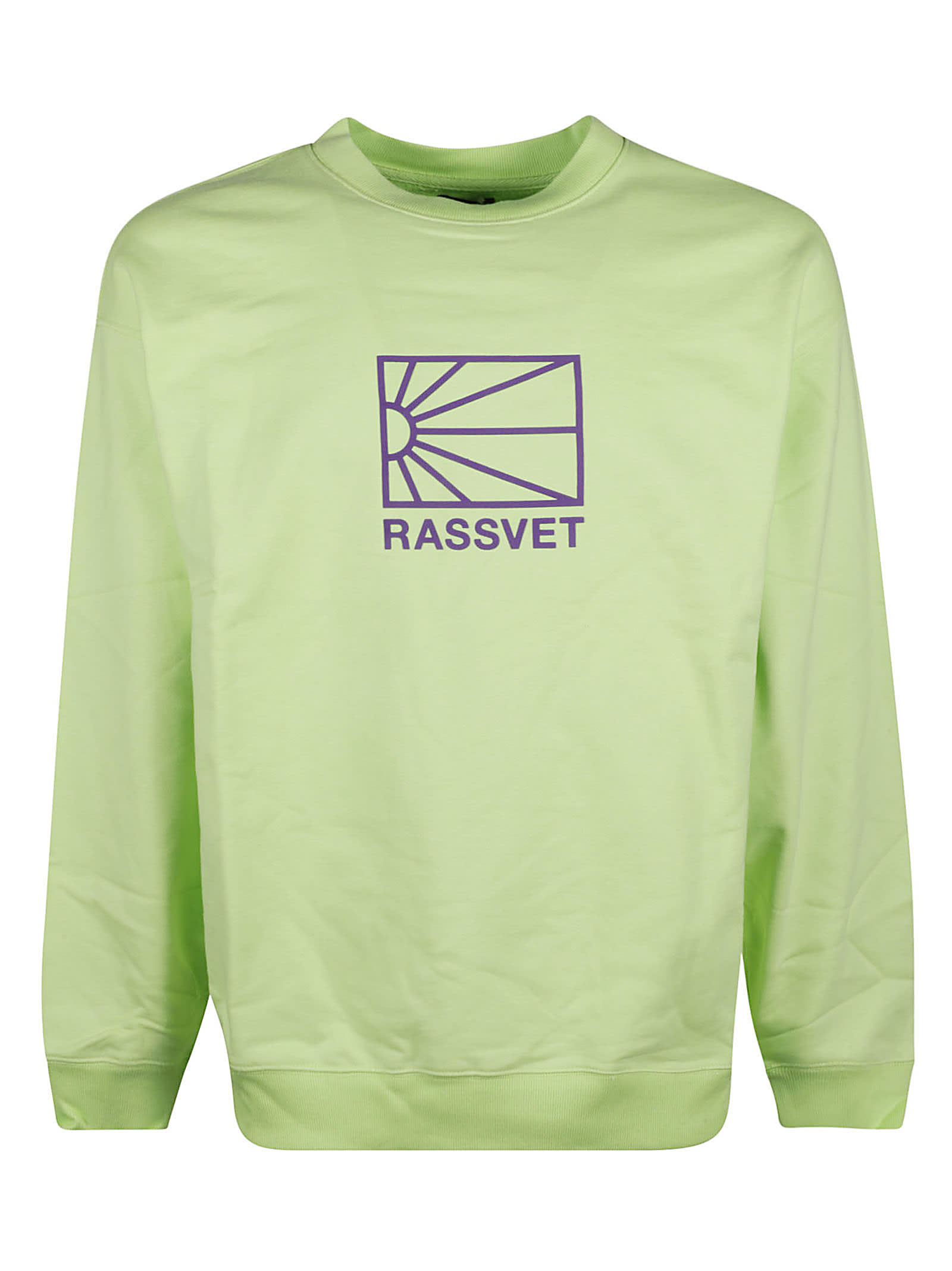 Shop Paccbet Printed Sweatshirt In Green