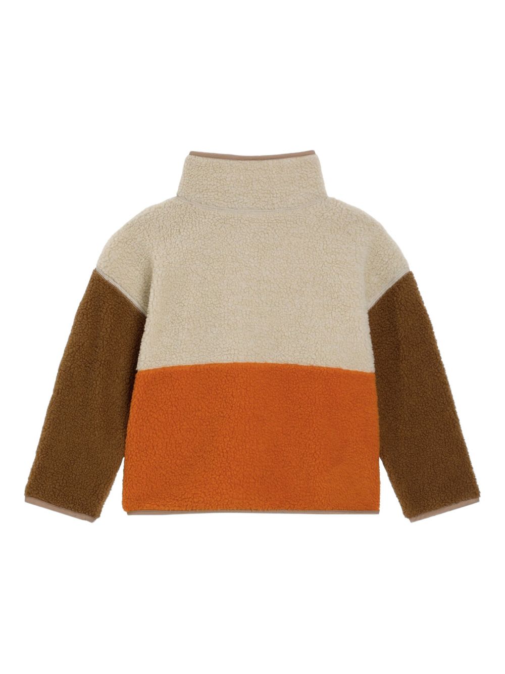 Dolce & Gabbana Dolce &amp; Gabbana Kids Color-block Fleece Jacket In Brown