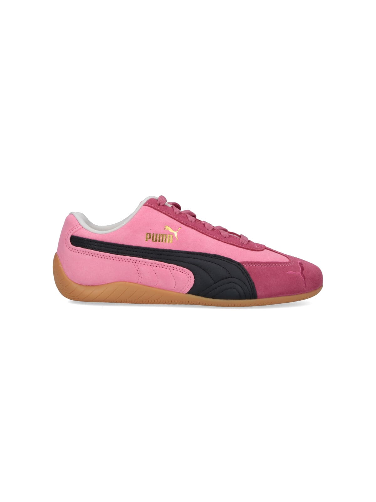 Puma Sneakers With Contrast Panels And Rubber Sole In Pink