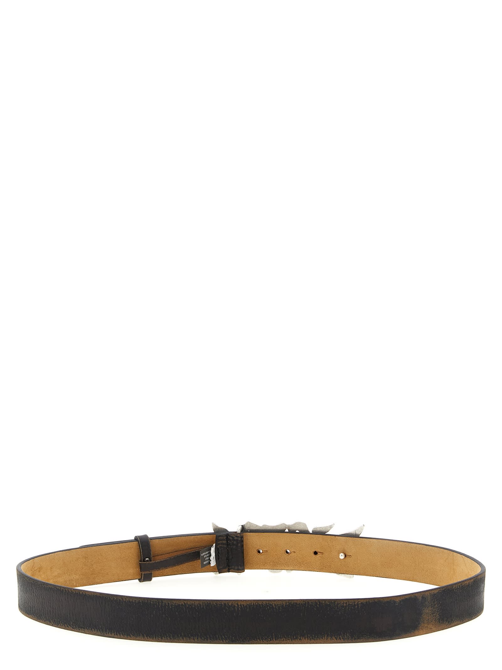 Diesel Adjustable Belt Metallic Buckle In Brown
