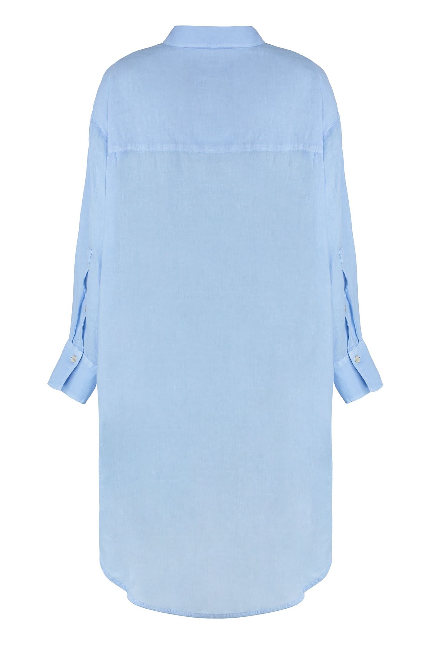 120% LINO LINEN SHIRTDRESS