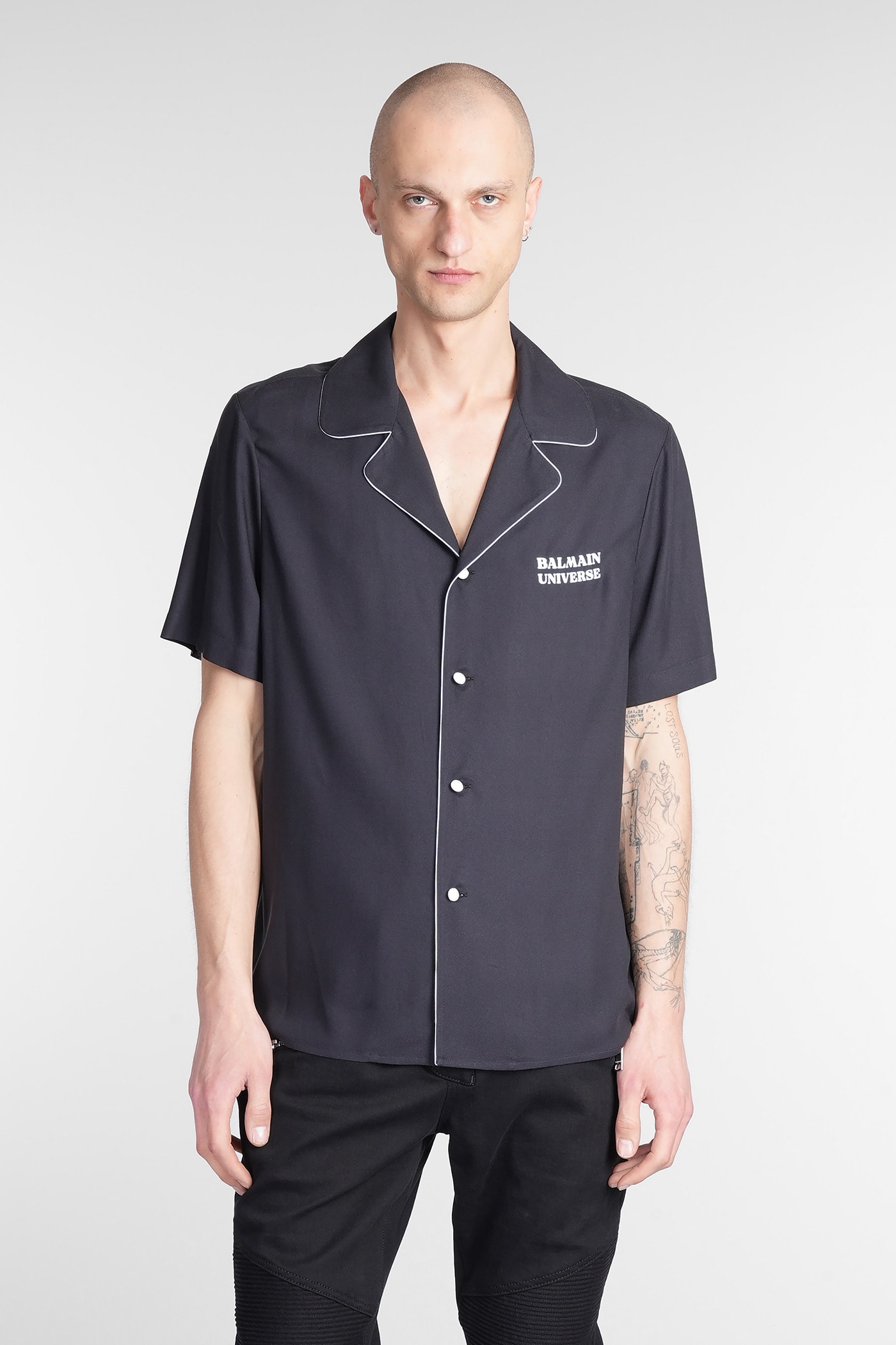 Shirt In Black Viscose