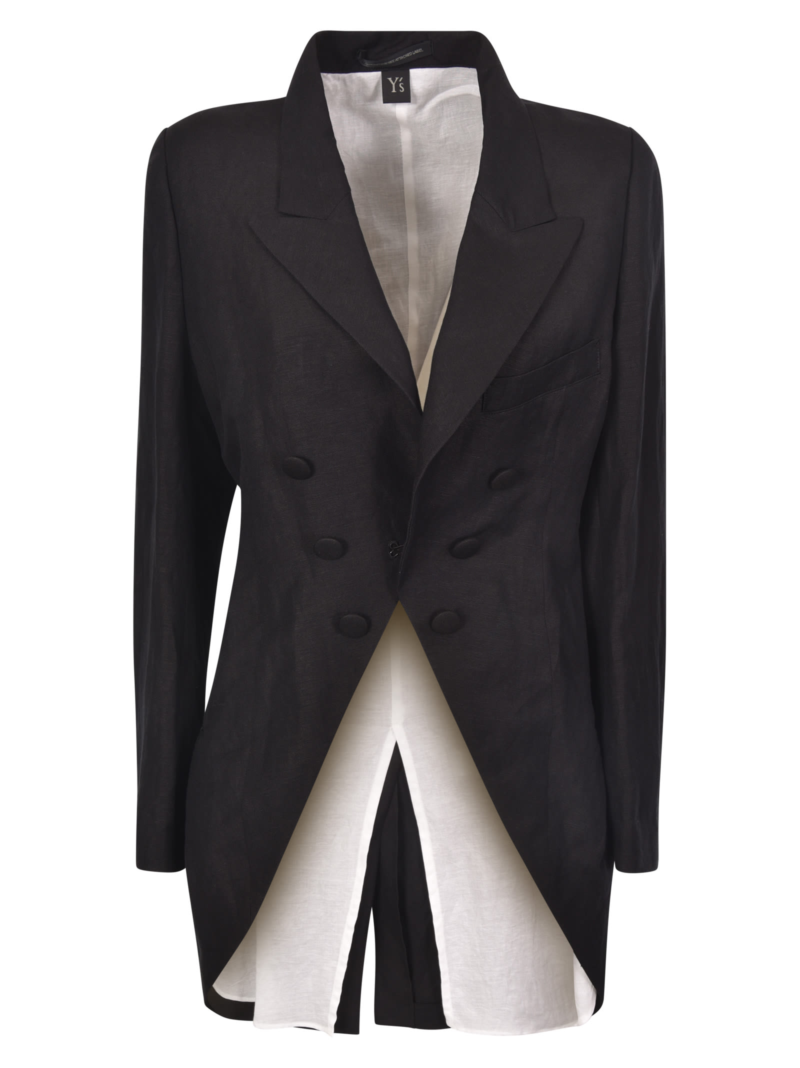Ys Double-breasted Long Blazer