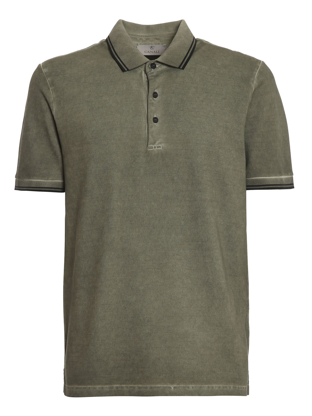 CANALI POLO JERSEY,MY01200.T0672 811 GREEN