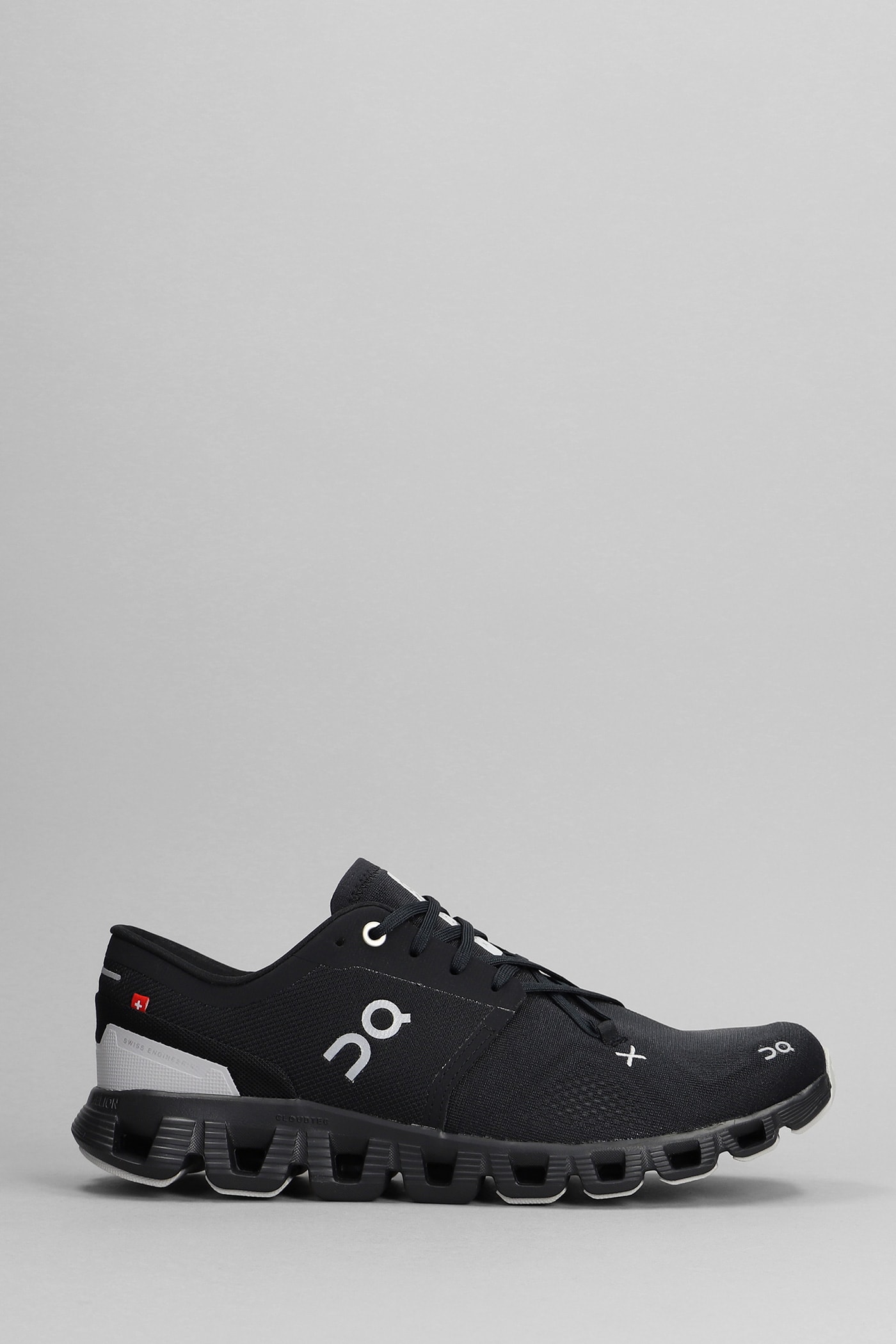 On Cloud X 3 Sneakers In Black Polyester