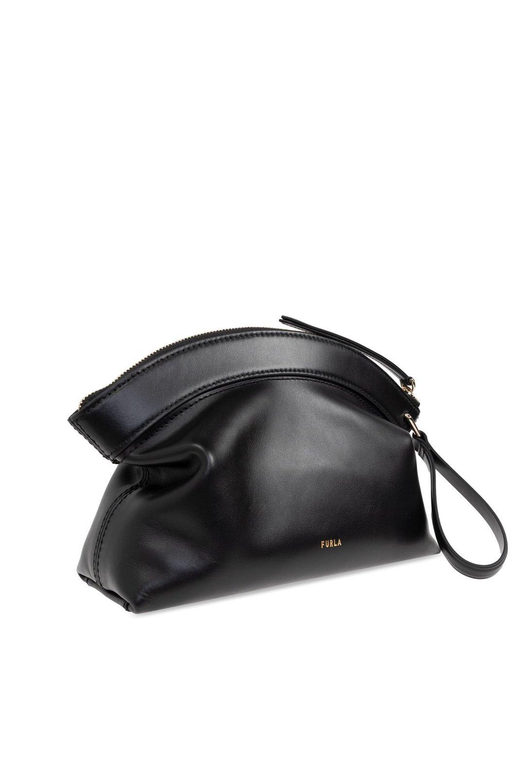 Shop Furla Erica Small Clutch Bag In Black