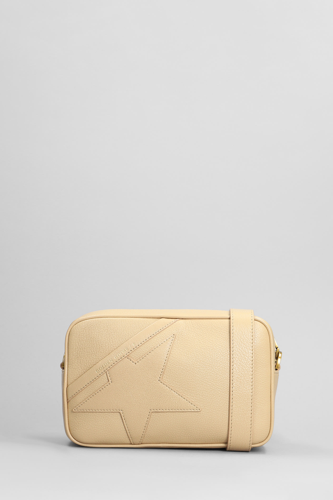 Golden Goose Shoulder Bag In Camel Leather