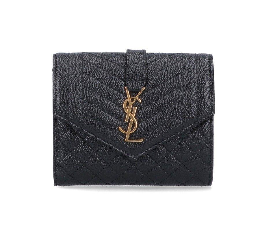 Saint Laurent Monogram Compact Tri-fold Wallet