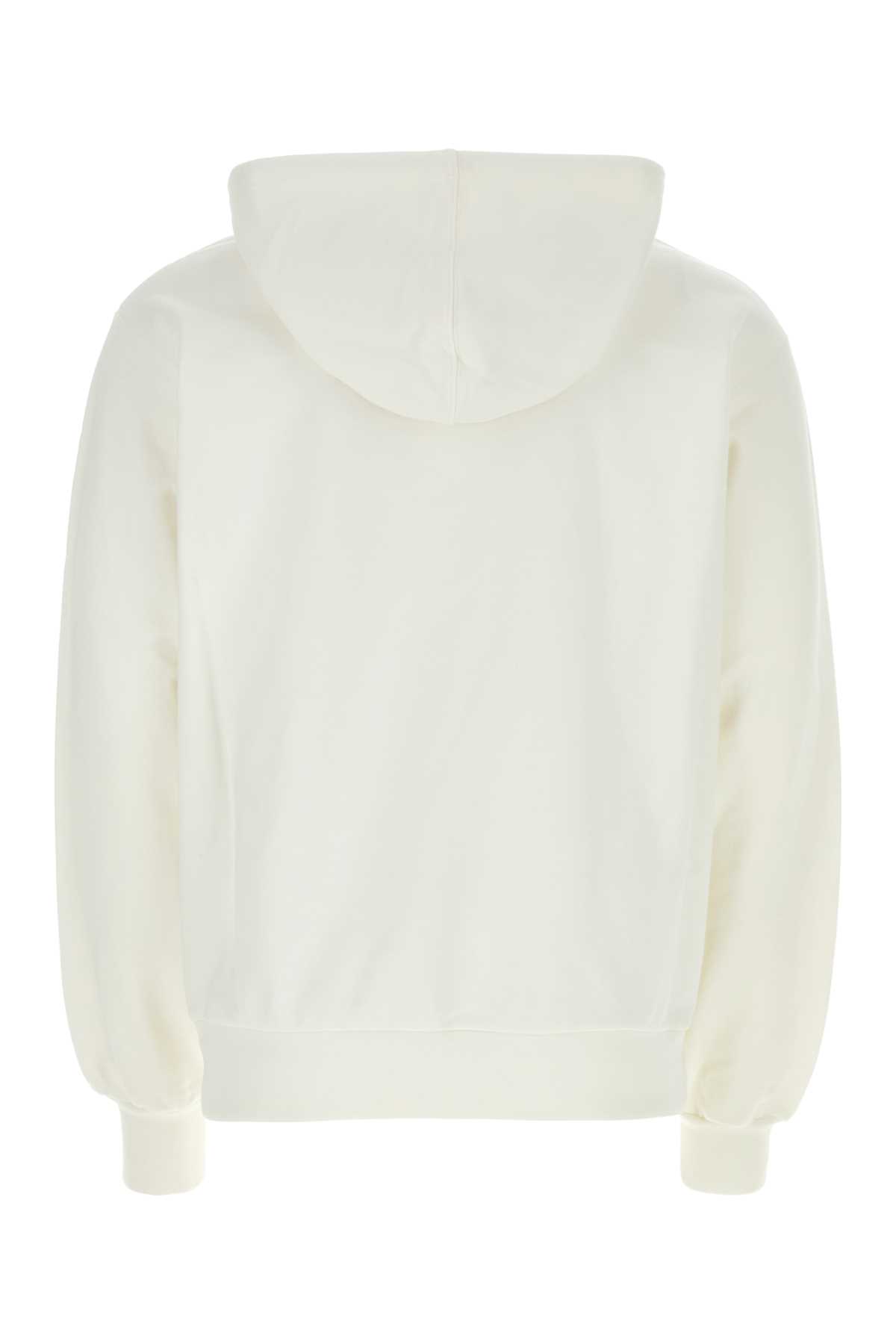 Shop Marni Ivory Cotton Sweatshirt In Naturalwhite