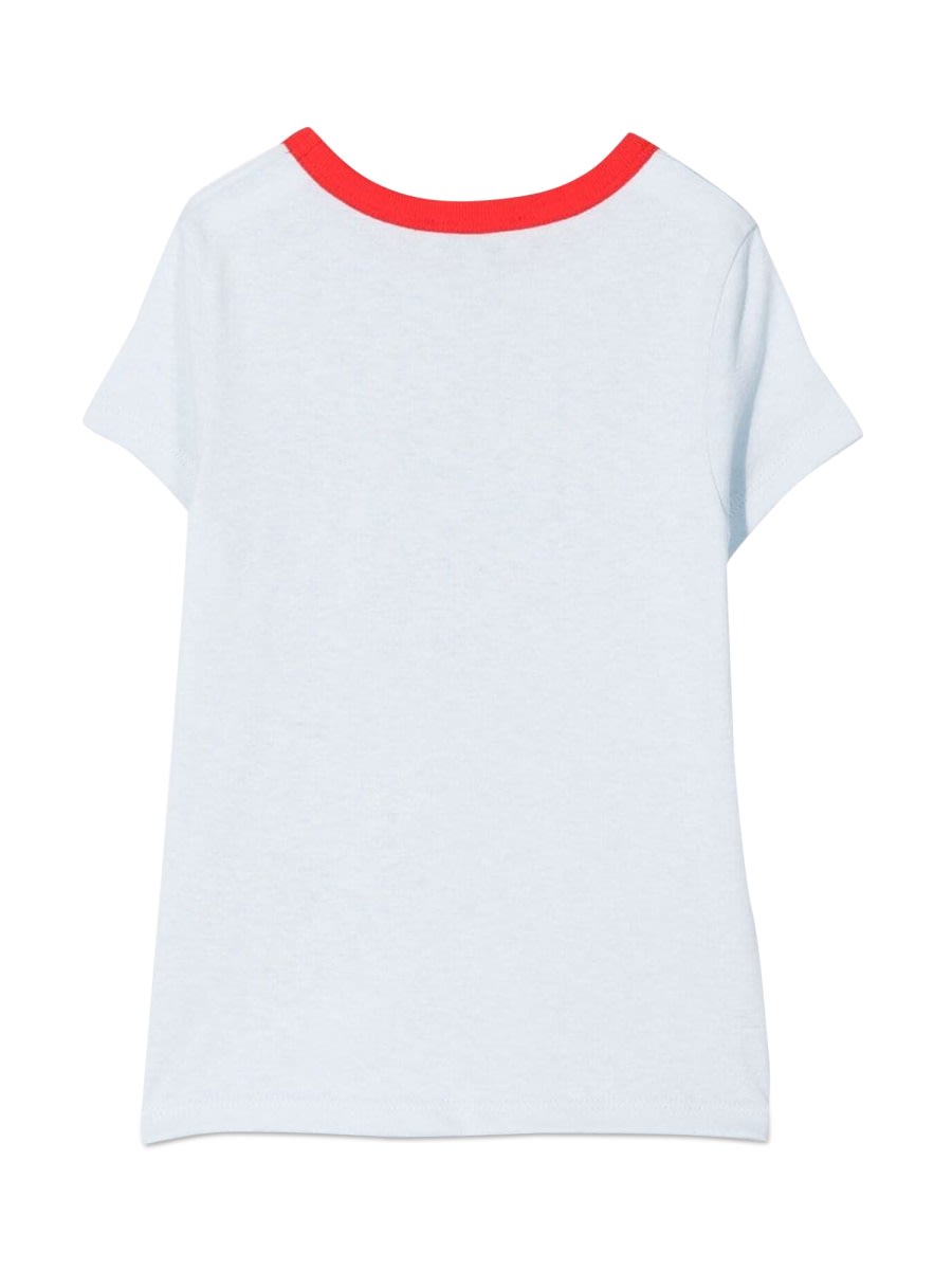 Lanvin T-shirt Con Cuore In Blue
