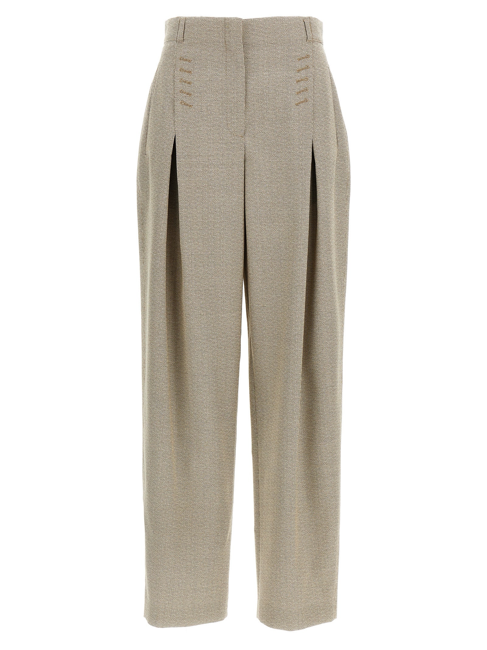 Micro Check Trousers