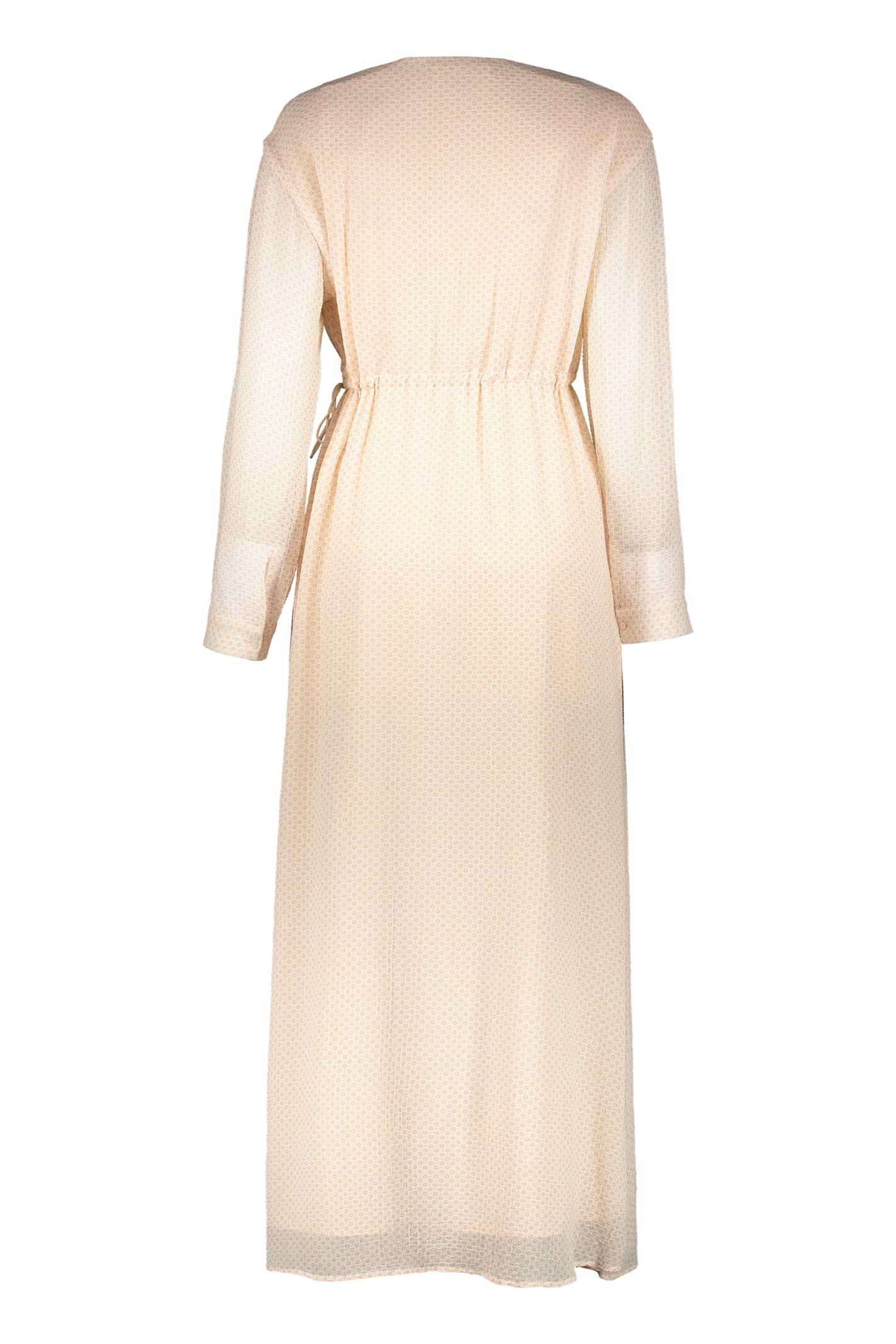 Shop Fabiana Filippi Crepe Dress In Pale Pink