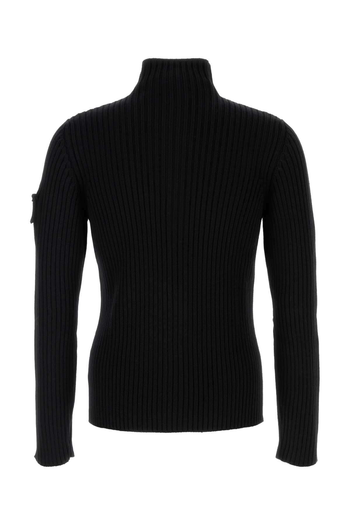 Shop Prada Black Wool Cardigan In Nero