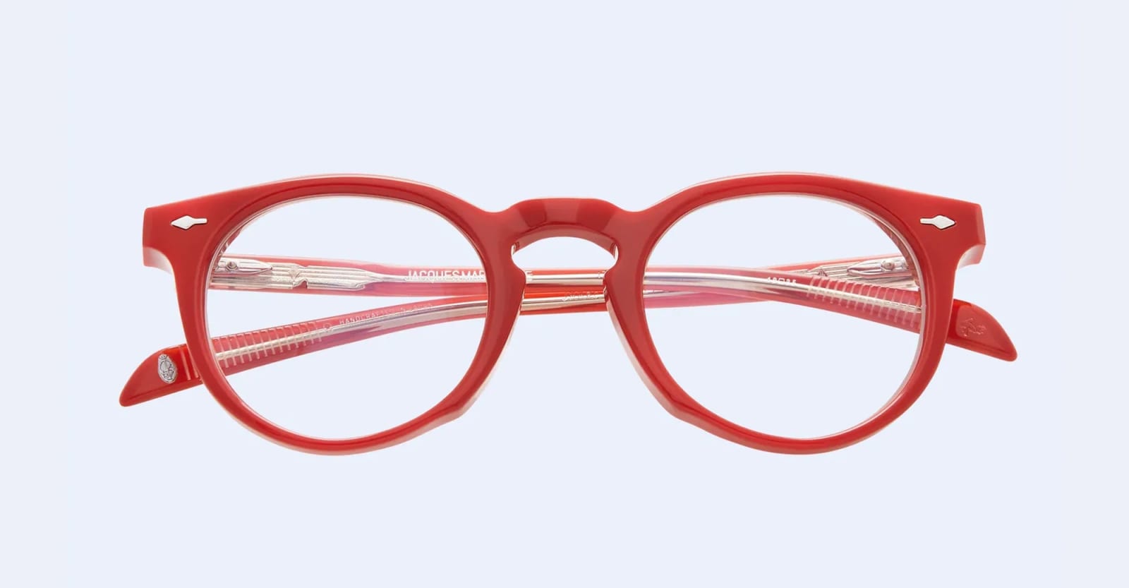 Shop Jacques Marie Mage Percier - Vermillion Glasses In Red