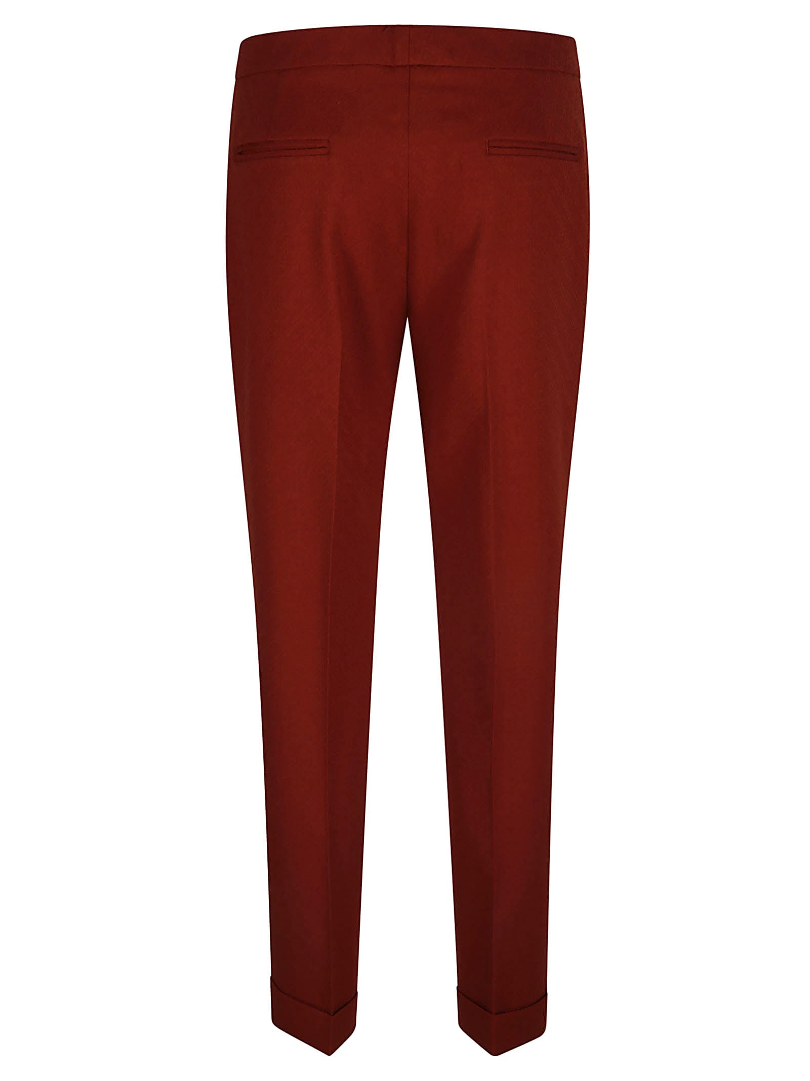 Shop Etro Concealed Trousers In Brown