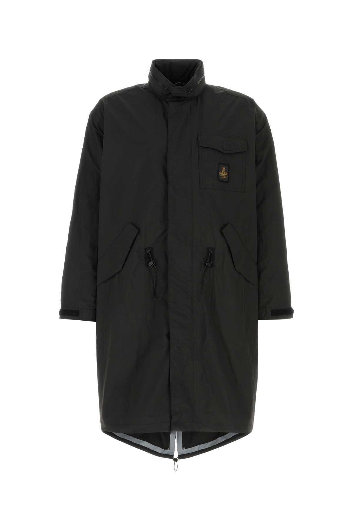 Black Nylon Ocean Parka