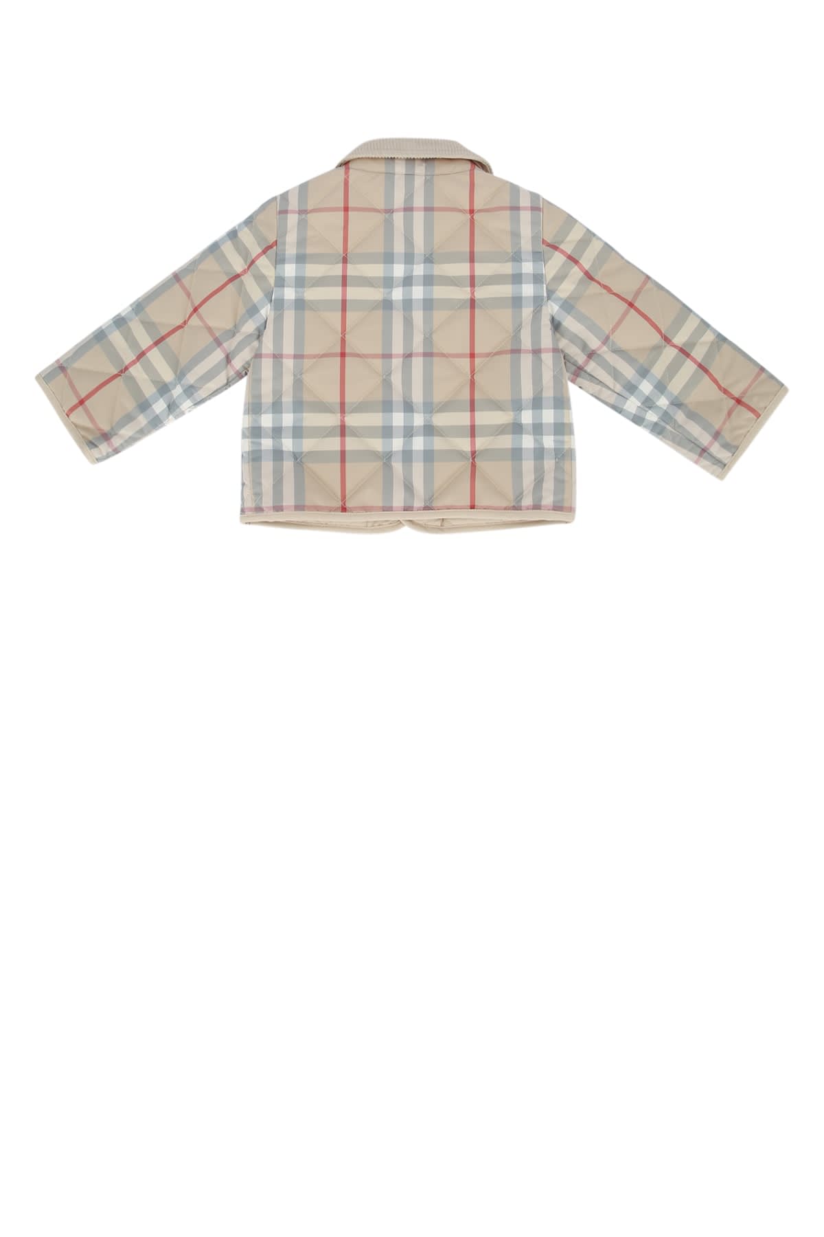 Burberry Pale Stone Ip Check Tommy Check-pattern Woven Jacket 3-24 In Brown