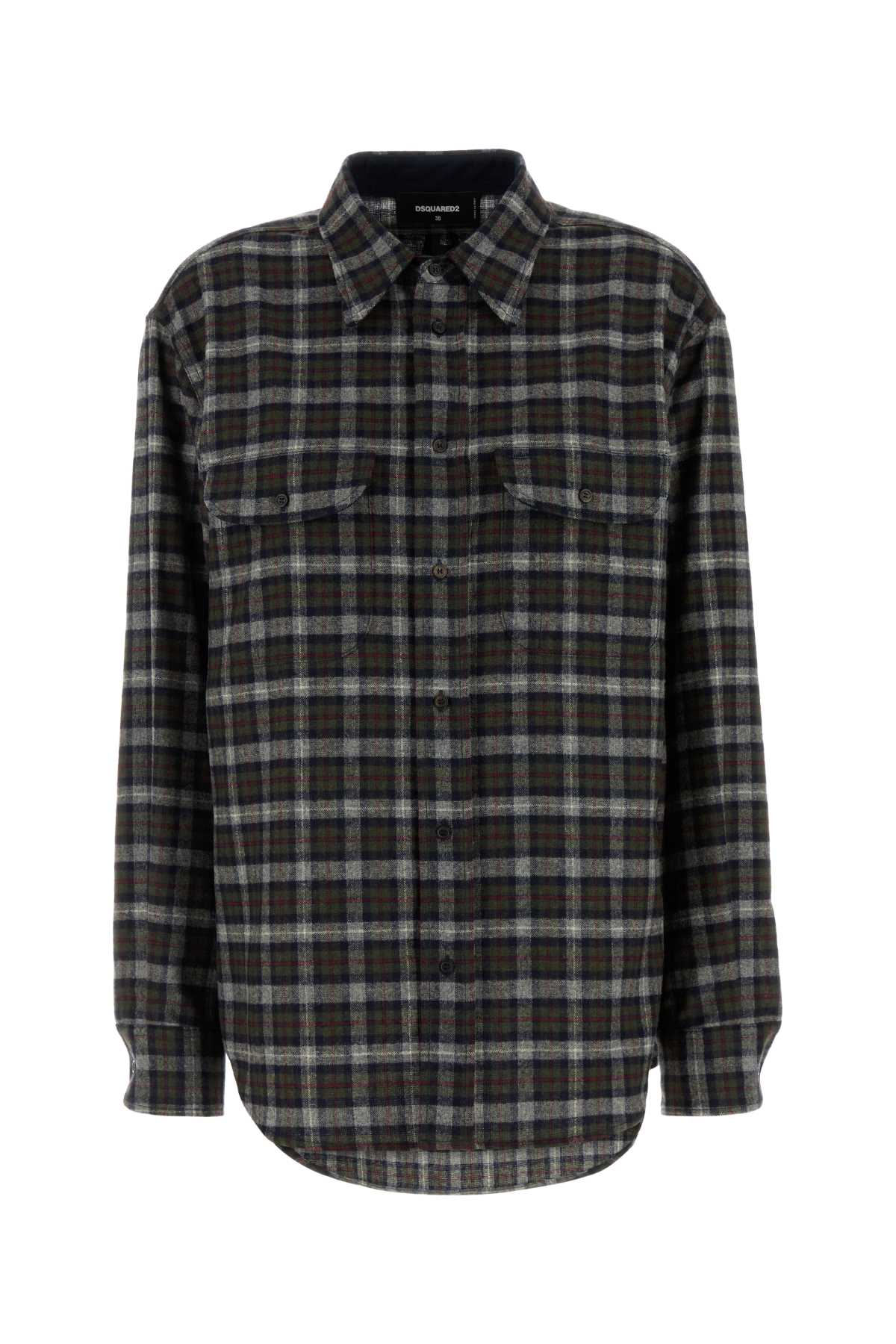 Dsquared2 Embroidered Flanel Shirt