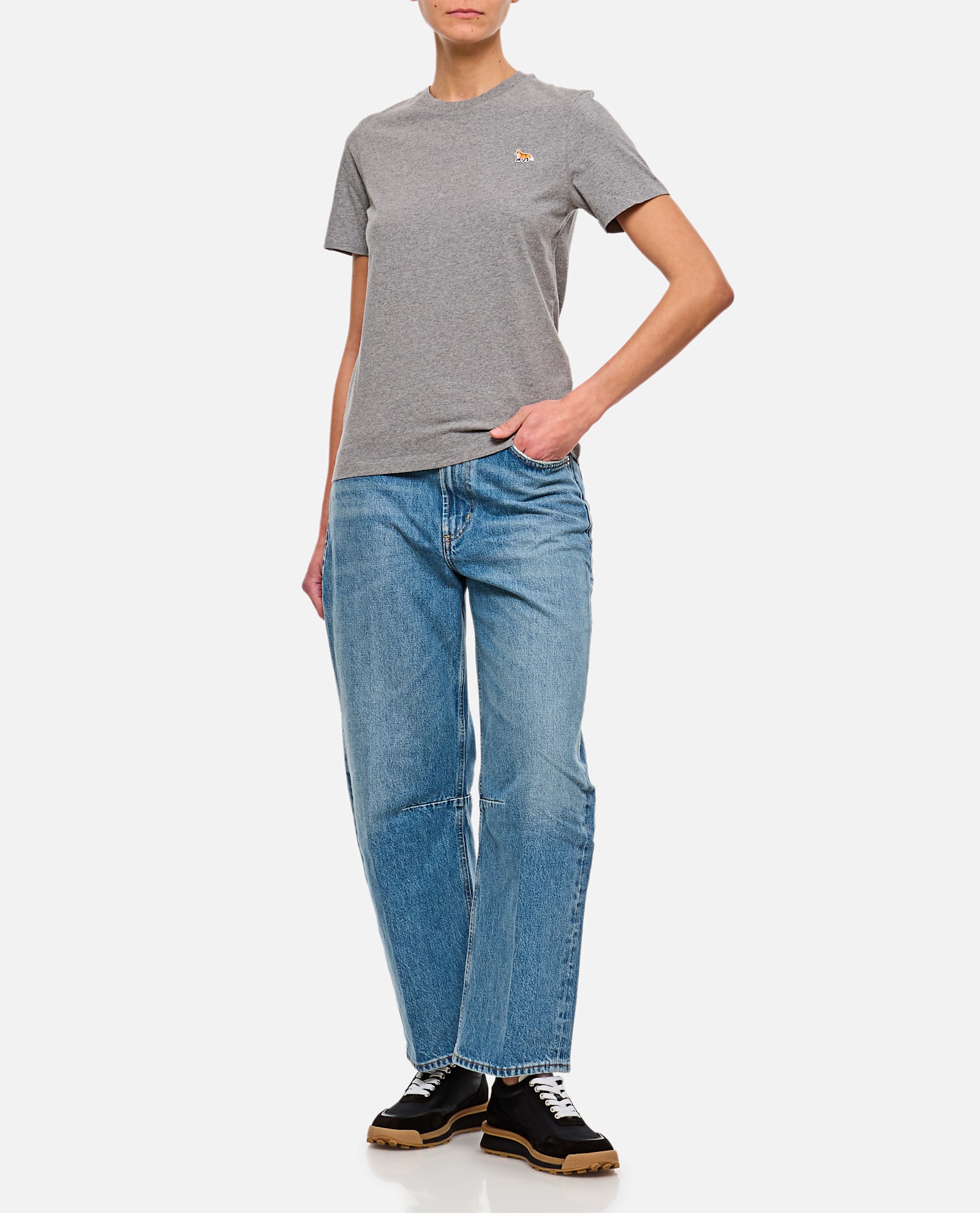 MAISON KITSUNÉ BABY FOX PATCH REGULAR TEE-SHIRT