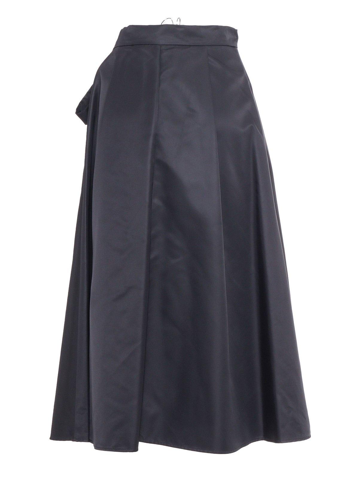 Weekend Max Mara Tema Black Skirt In Blue