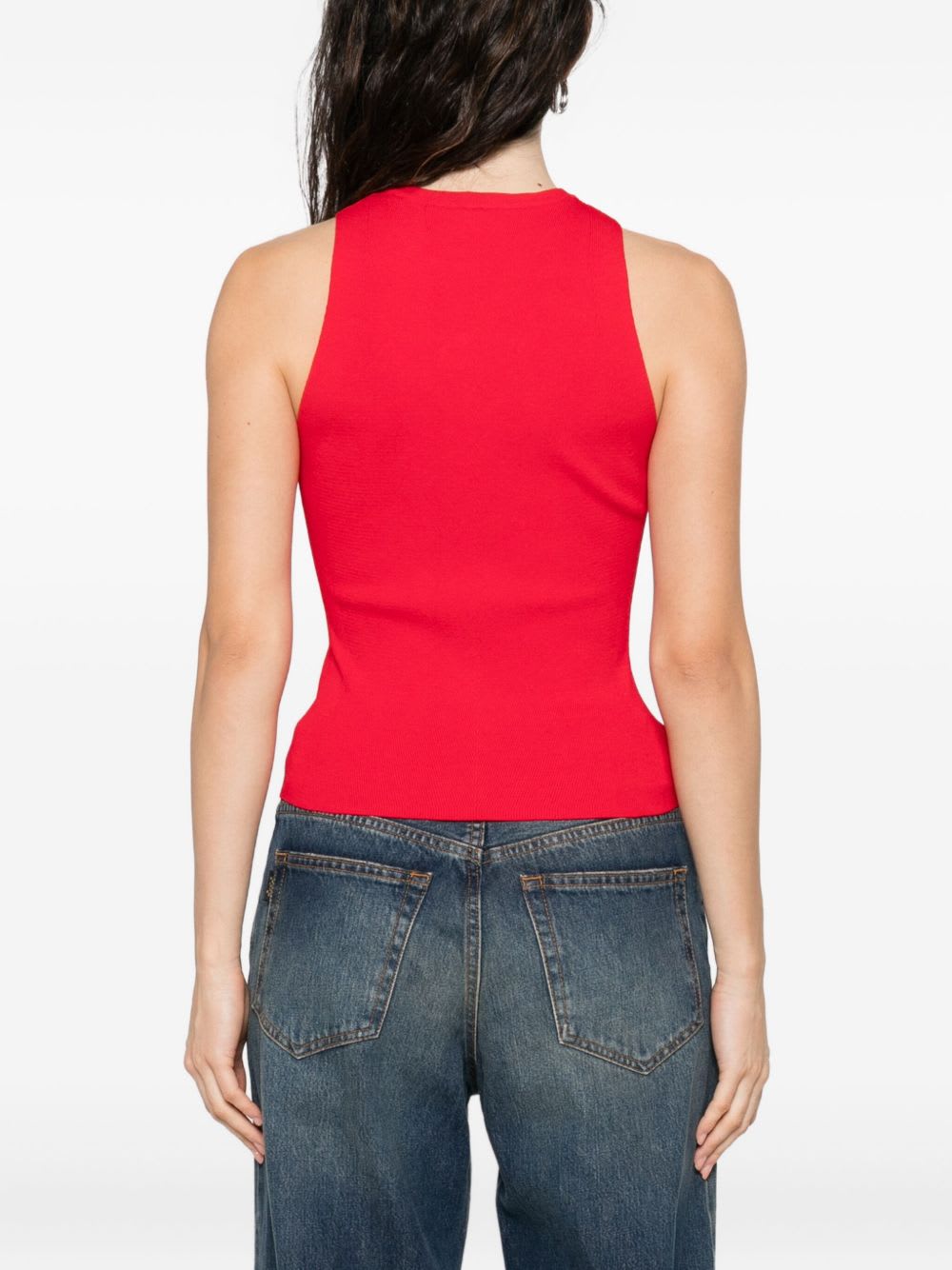 Diesel Logo Tank Top In Red