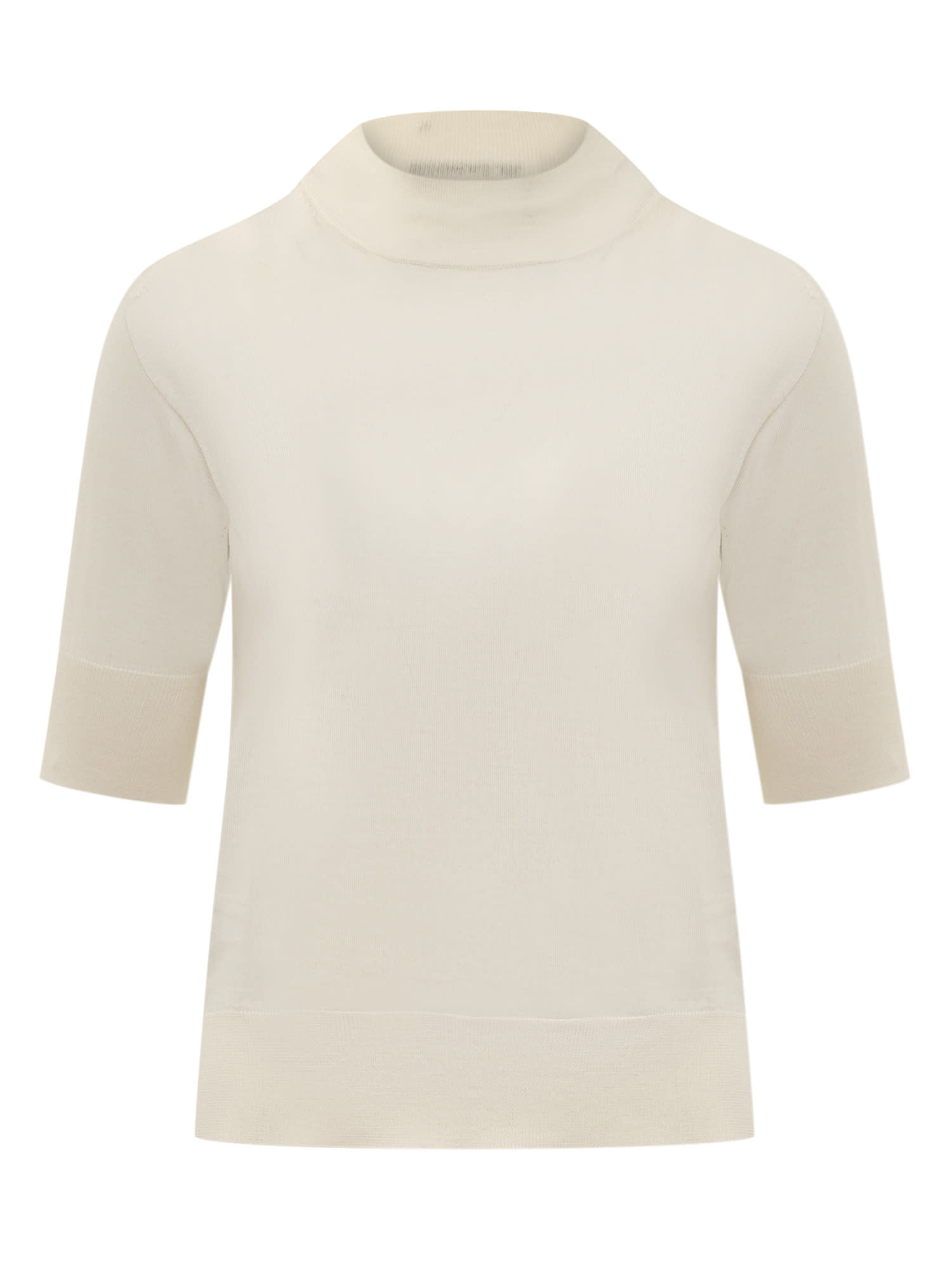Shop Jil Sander Silk And Cashmere Sweater In Natural