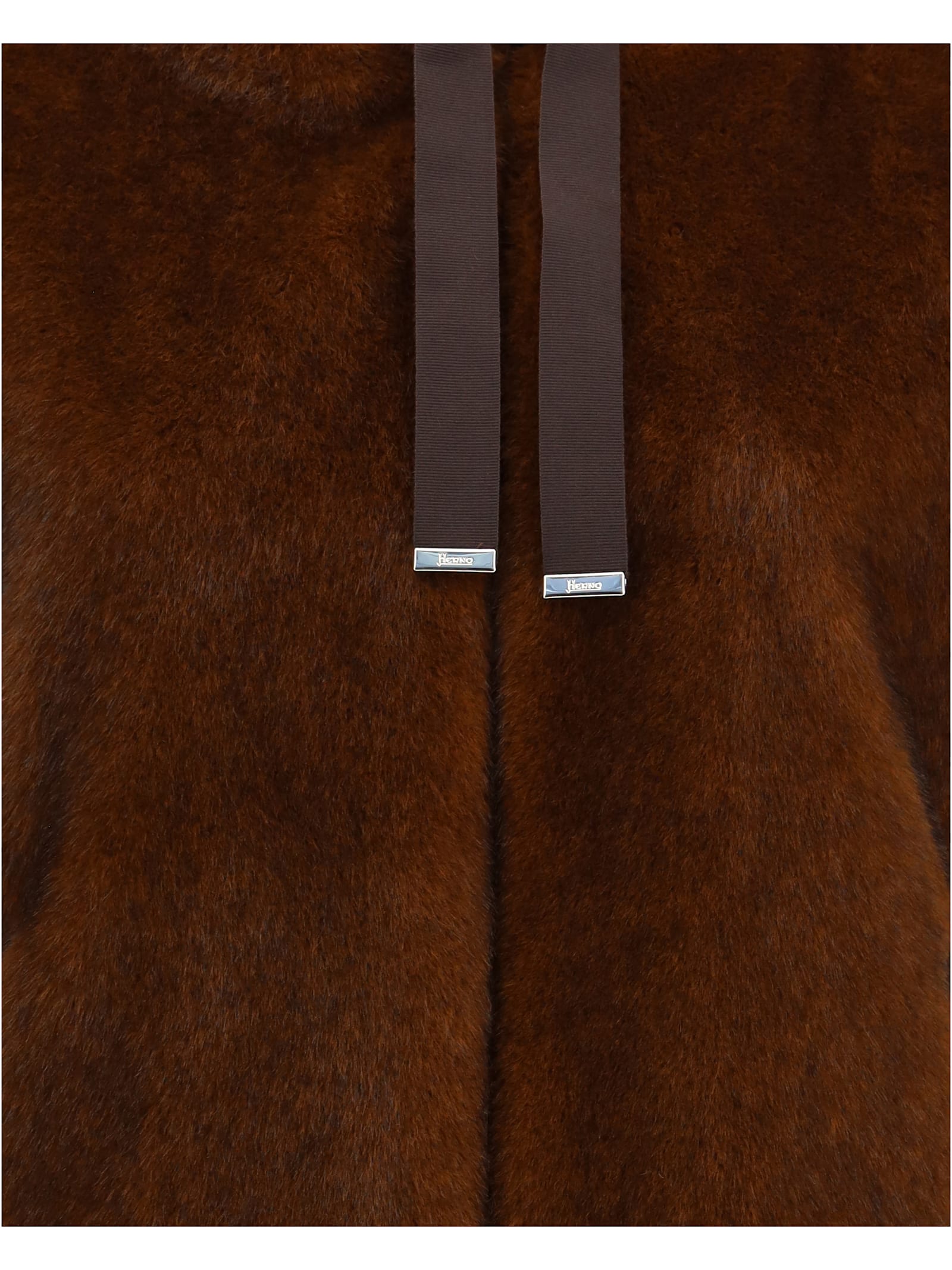 Herno Down Jacket In Brown