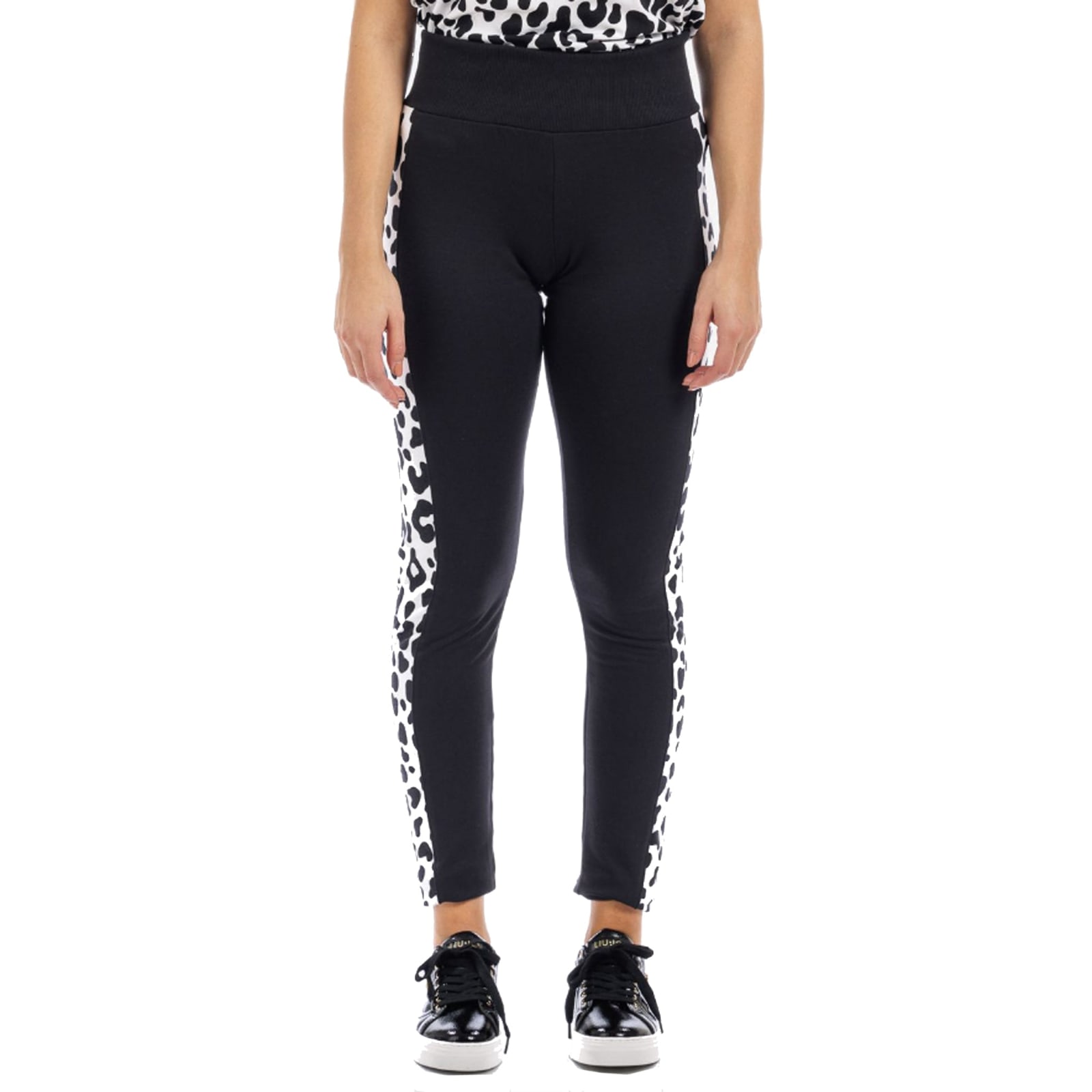 Moschino Underwear Logo Leggings In Black