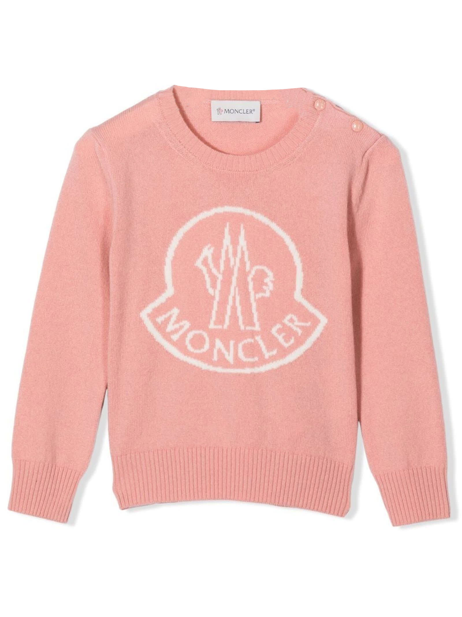 Moncler Kids' Pink Polyamide Jacket In Rosa