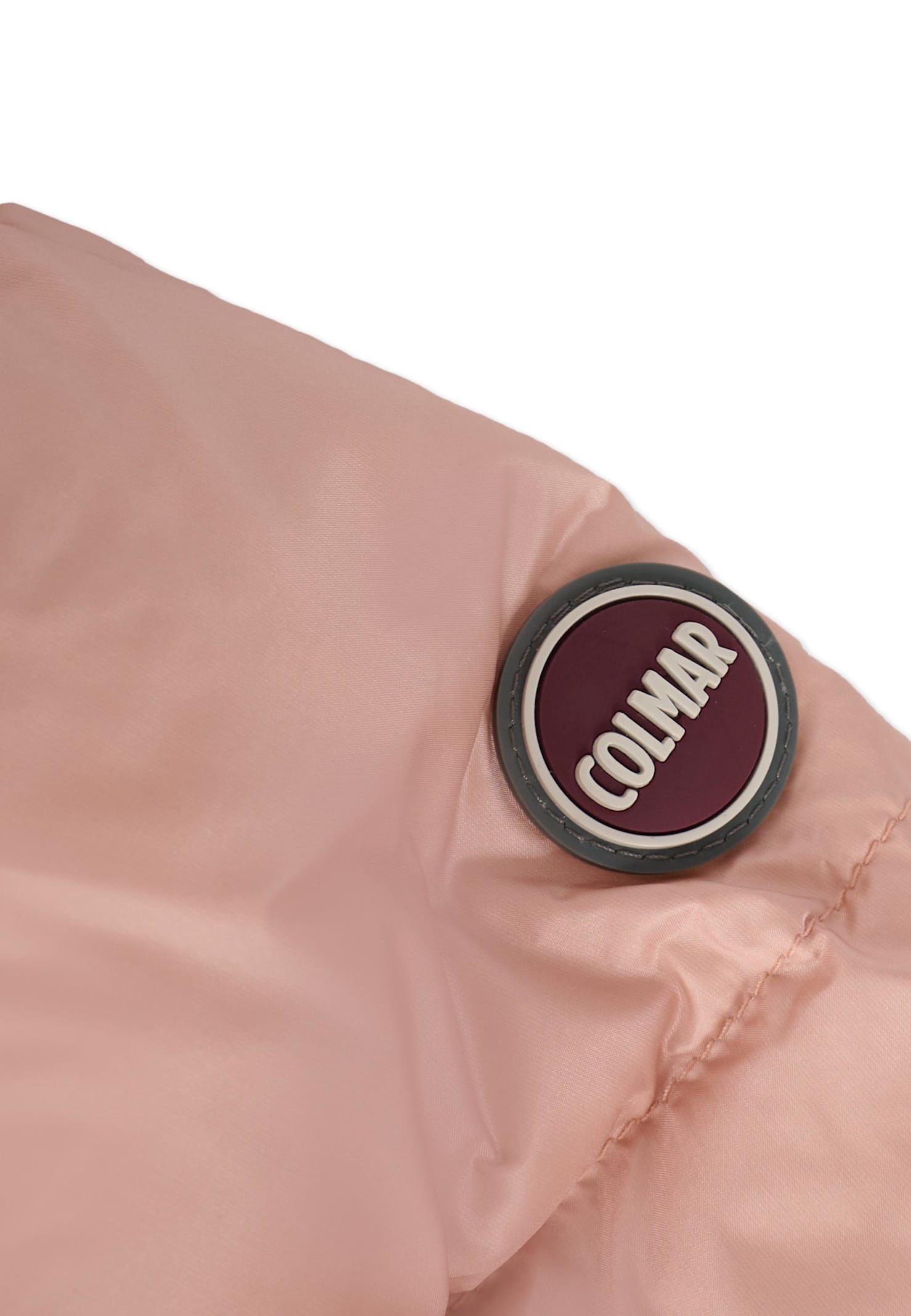 Colmar Pink Down Jacket For Baby Girl With Logo In Pink