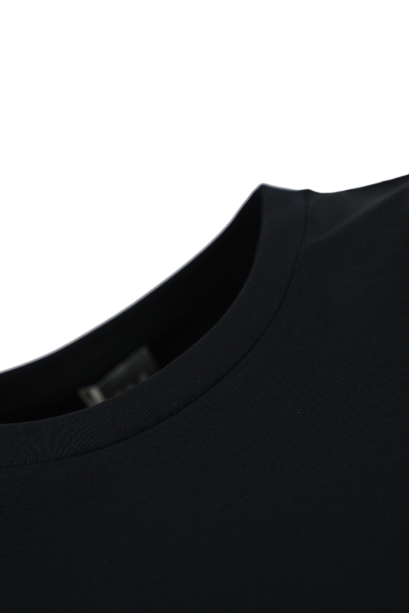 Max Mara Opunzia T-shirt In Interlock Jersey In Blu Ricamo Mm
