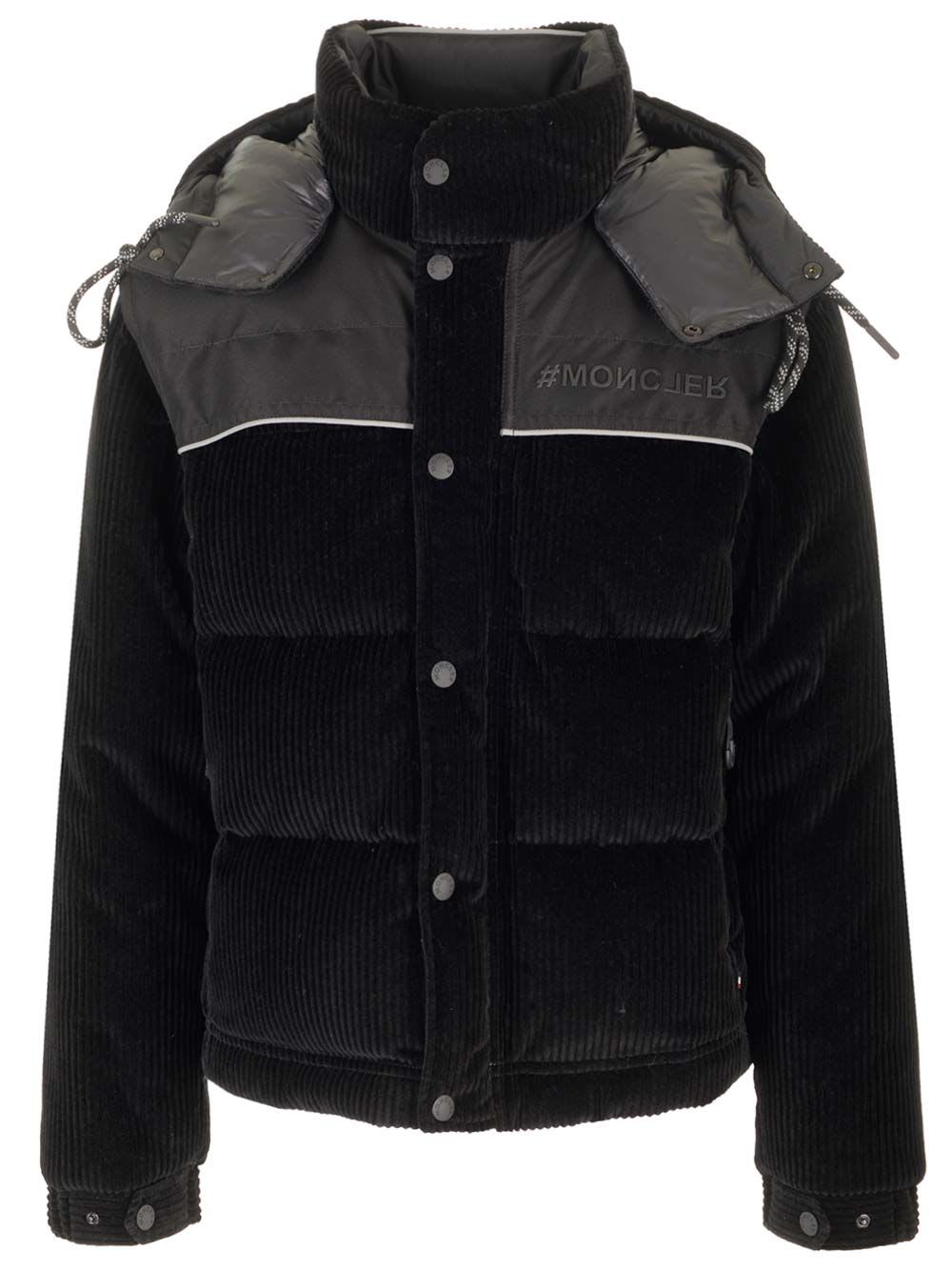 Shop Moncler Short Desot Down Jacket In Black