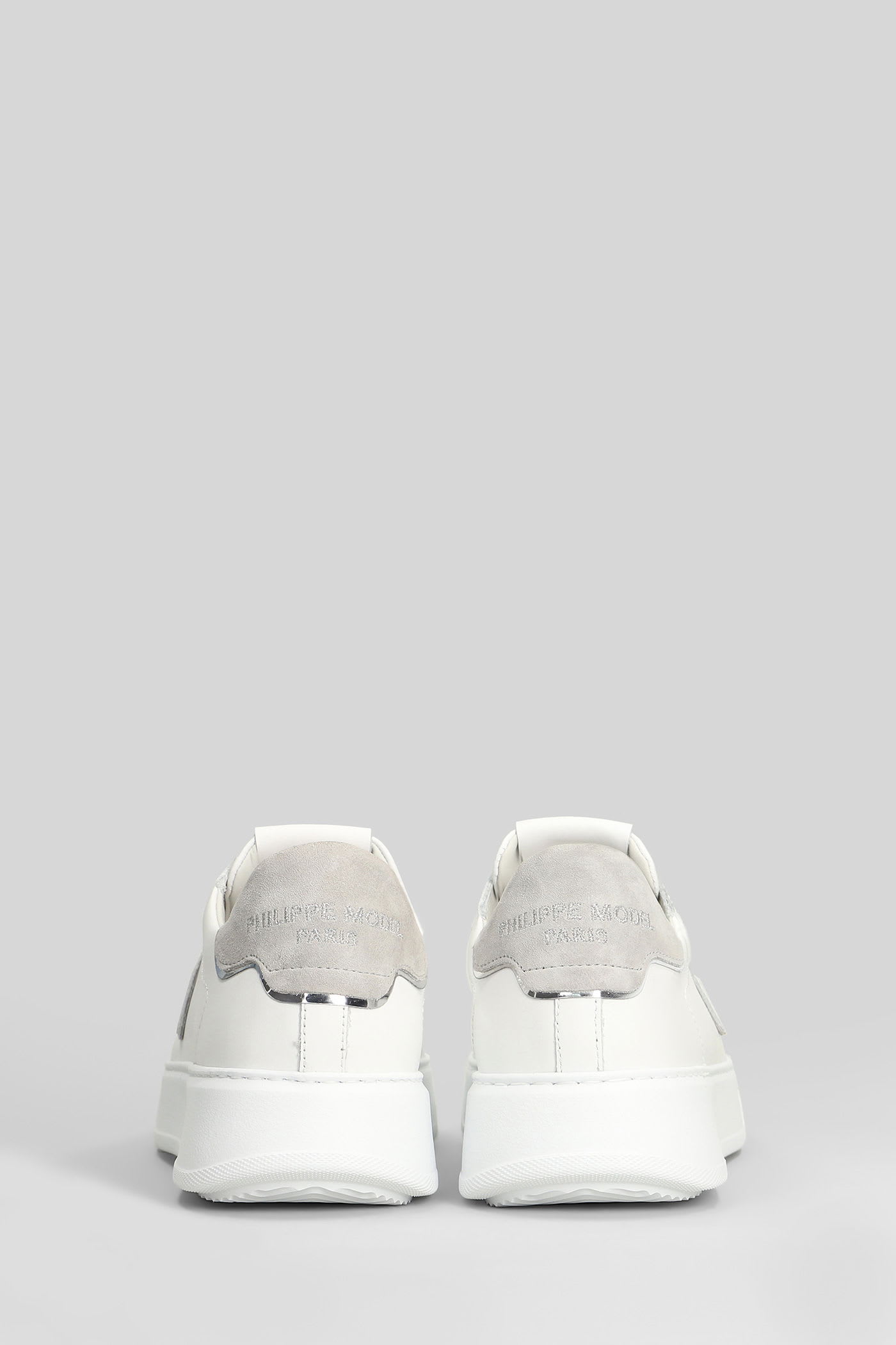 Philippe Model Casual Low Top Sneakers Logo In White