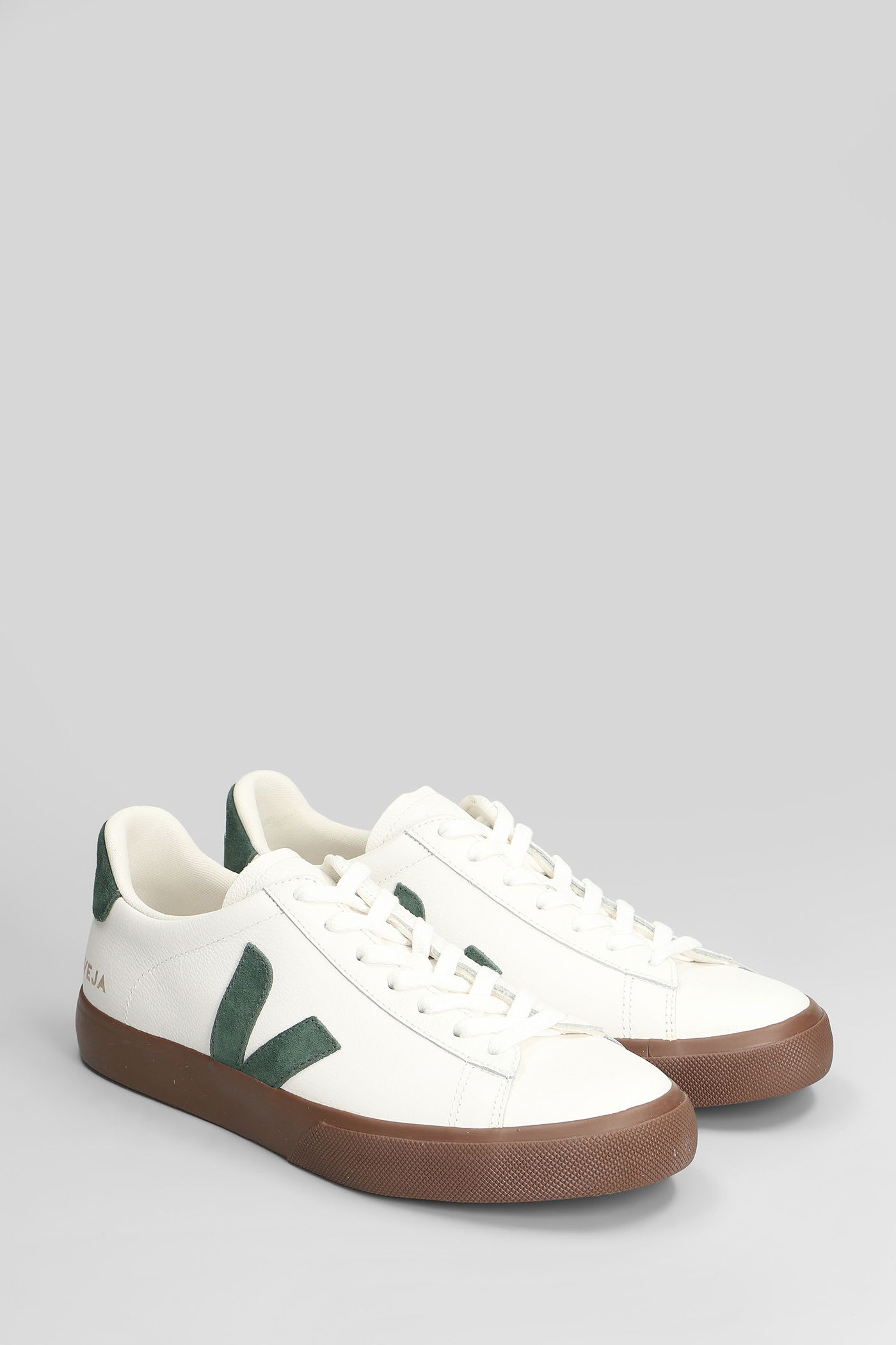 Veja Campo Sneakers In White Leather In Multi