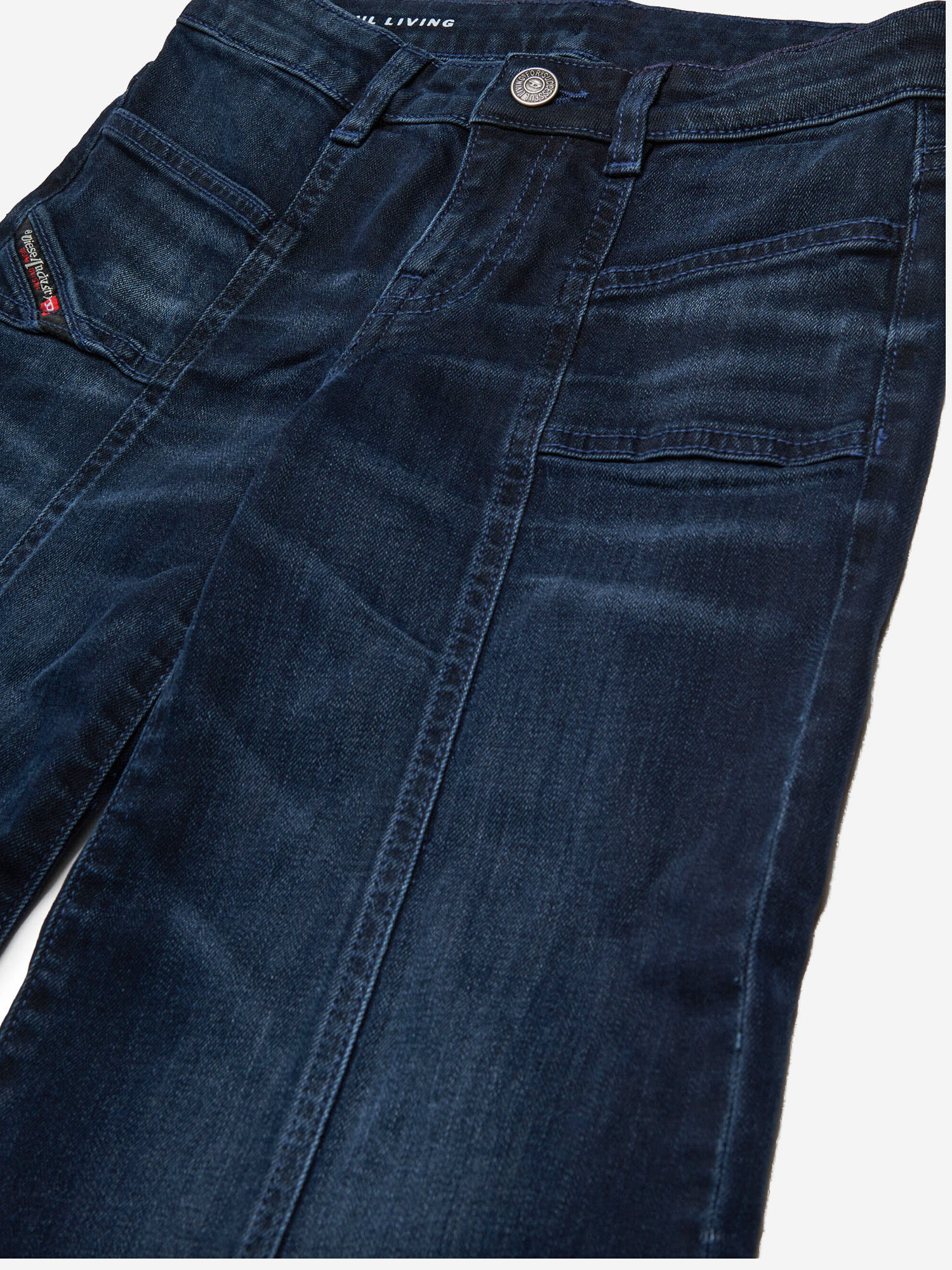 Diesel Jeans Flare Blu-nero Sfumato In Blue