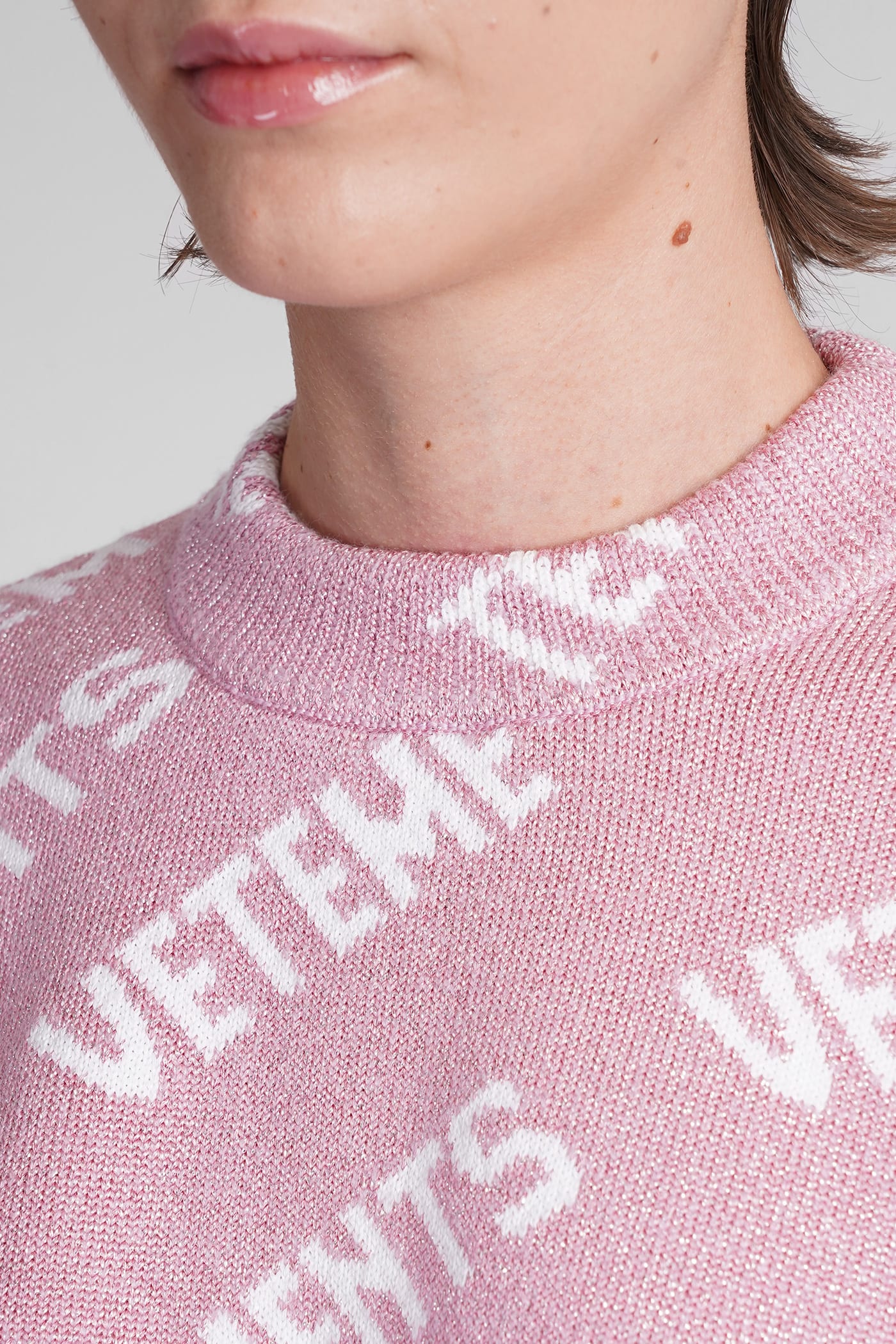 Shop Vetements Knitwear In Rose-pink Wool