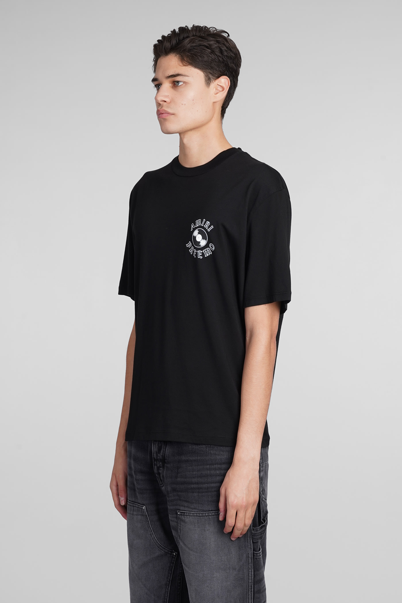 Shop Amiri T-shirt In Black Cotton