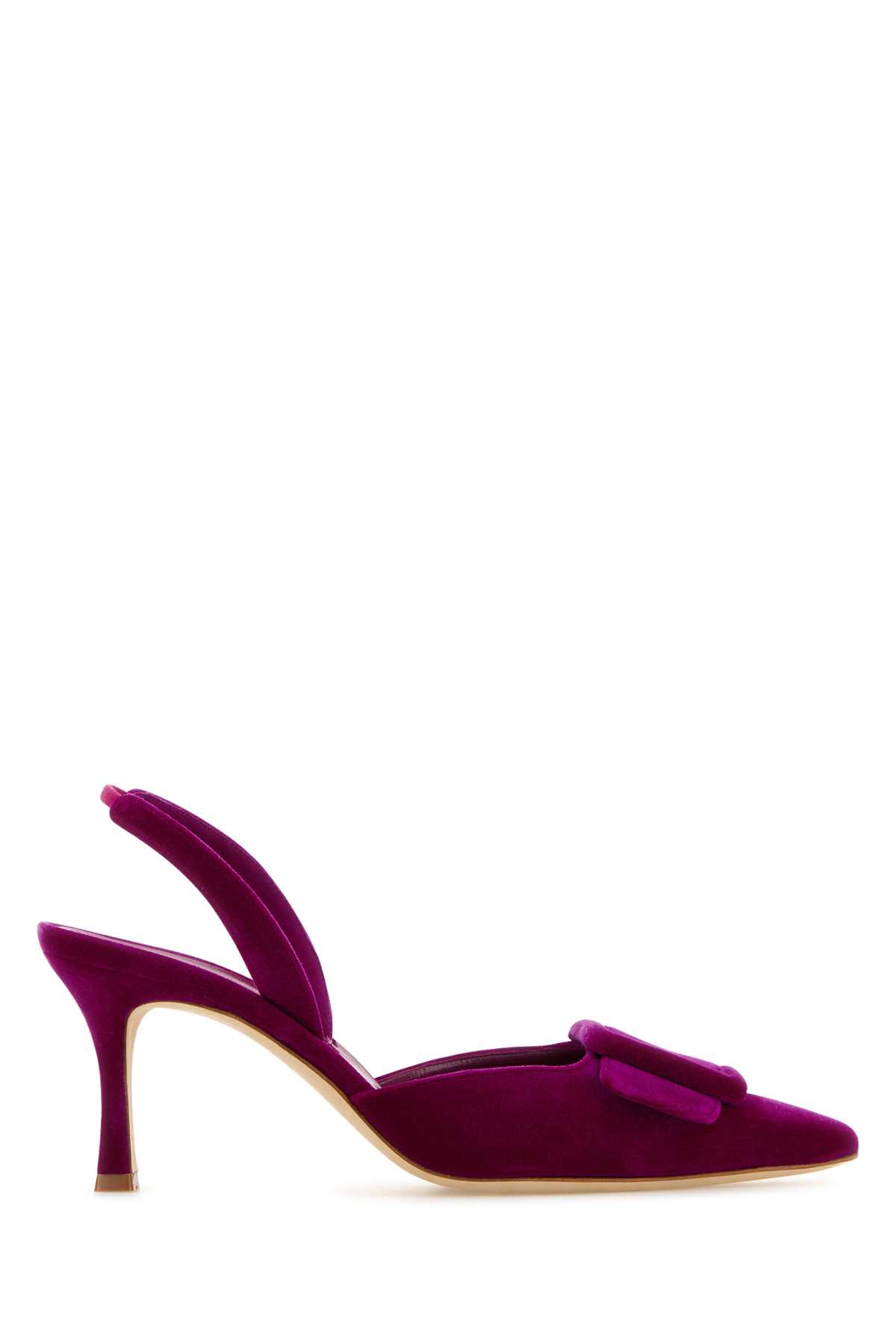 Purple Velvet Maysli Pumps