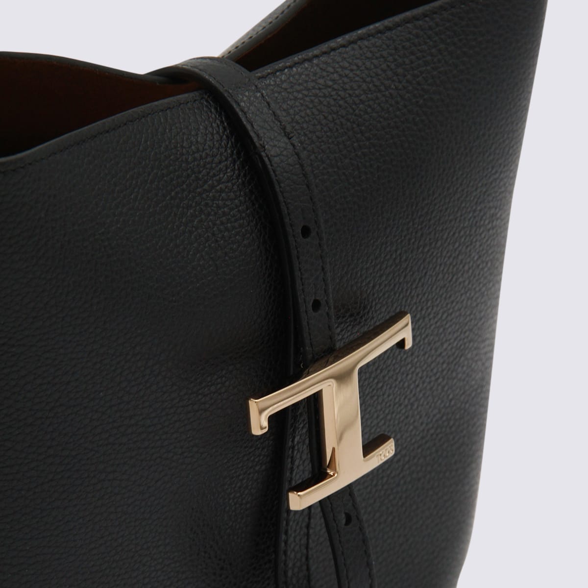 Tod's T-timeless Mini Leather Bucket In Black