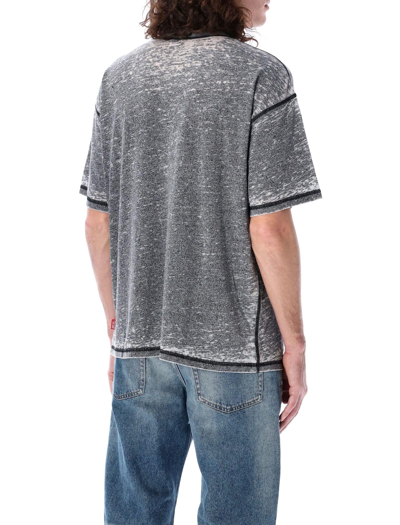 Diesel T-shirt "t-boxt-pak" In Grey