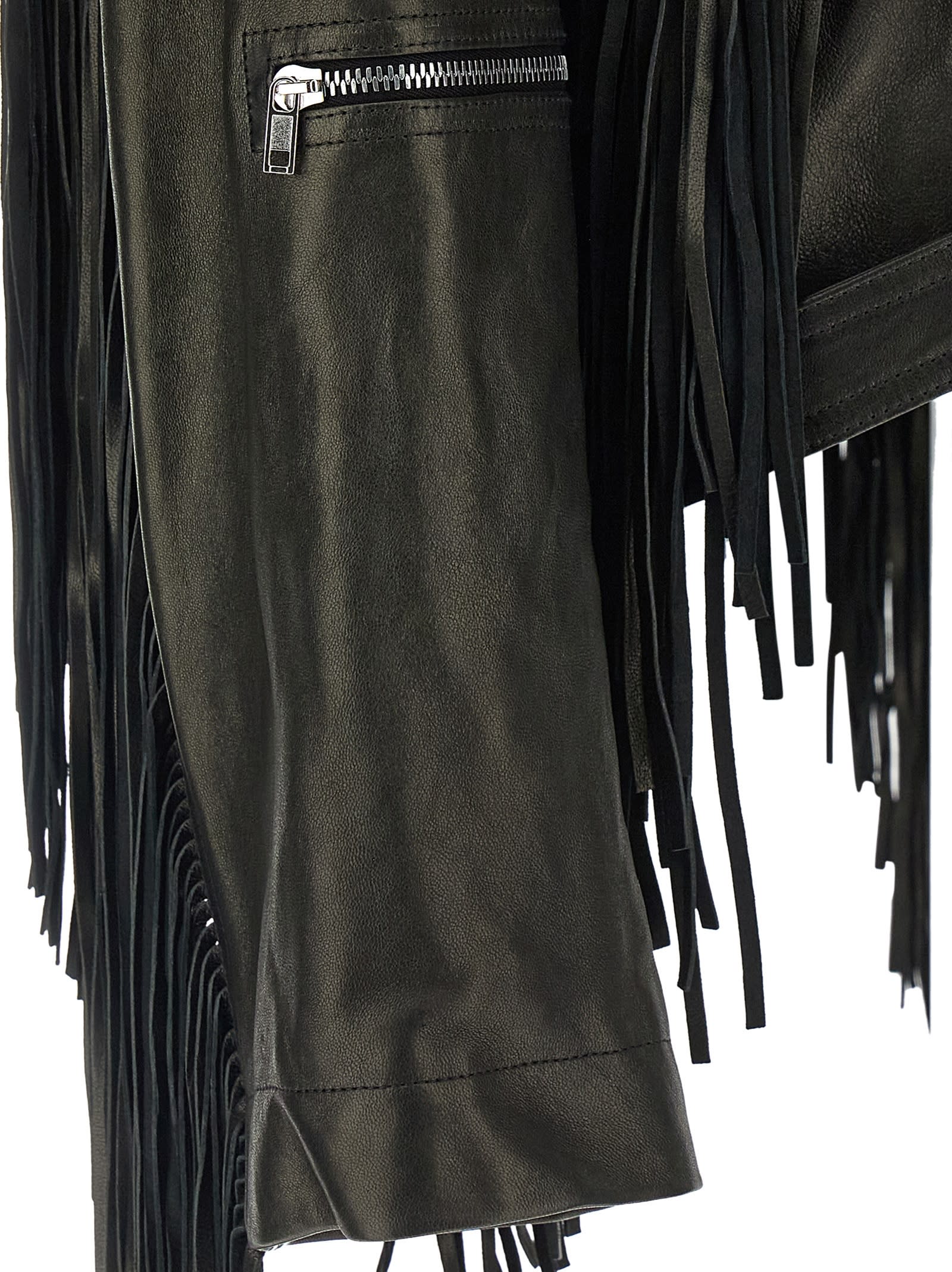Rick Owens Cropped Scarf Flight Puffer Jackets Black In Black