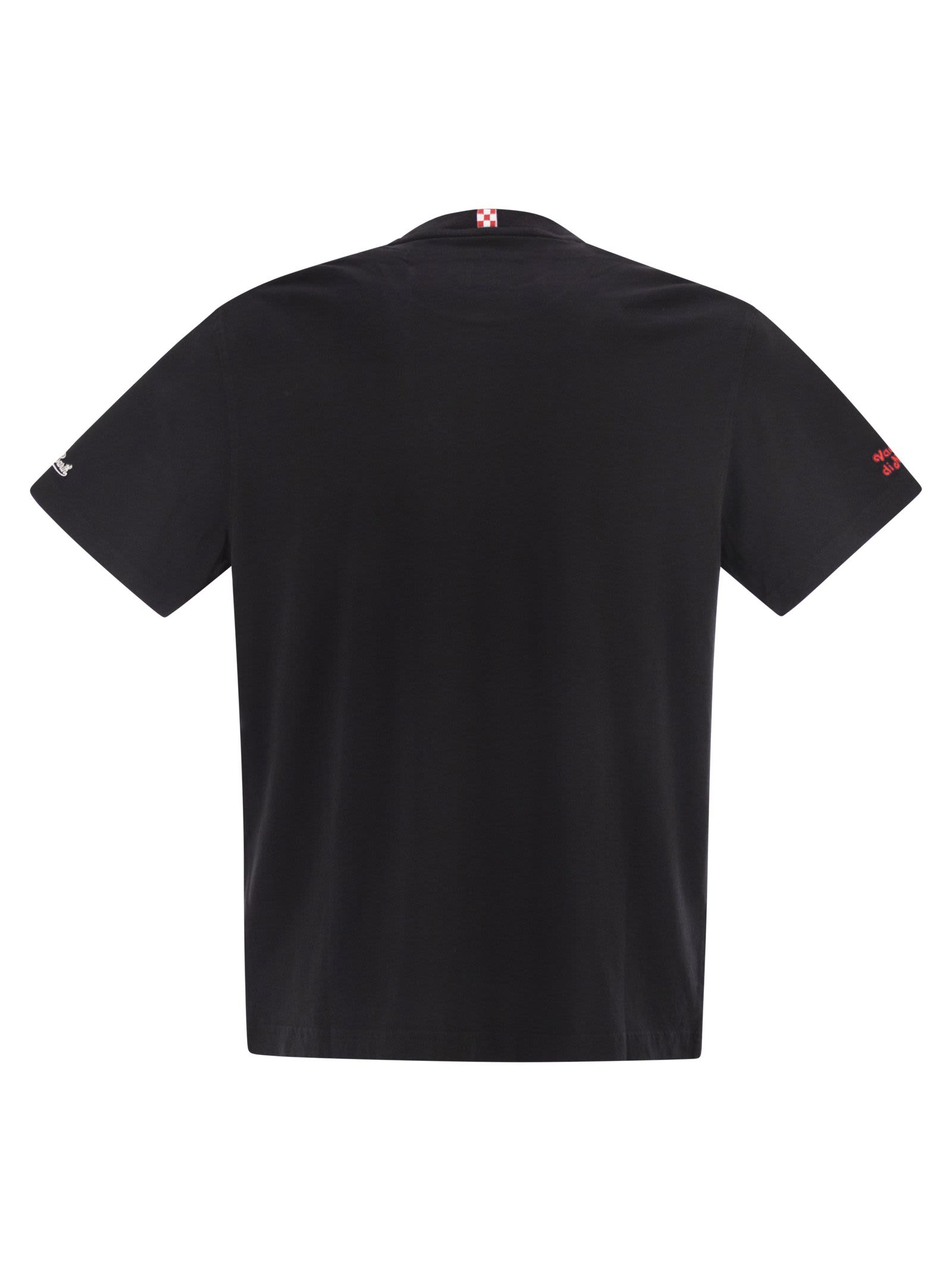 Mc2 Saint Barth Portofino Mi Piacciono Le Bocce Grandi T-shirt In Black