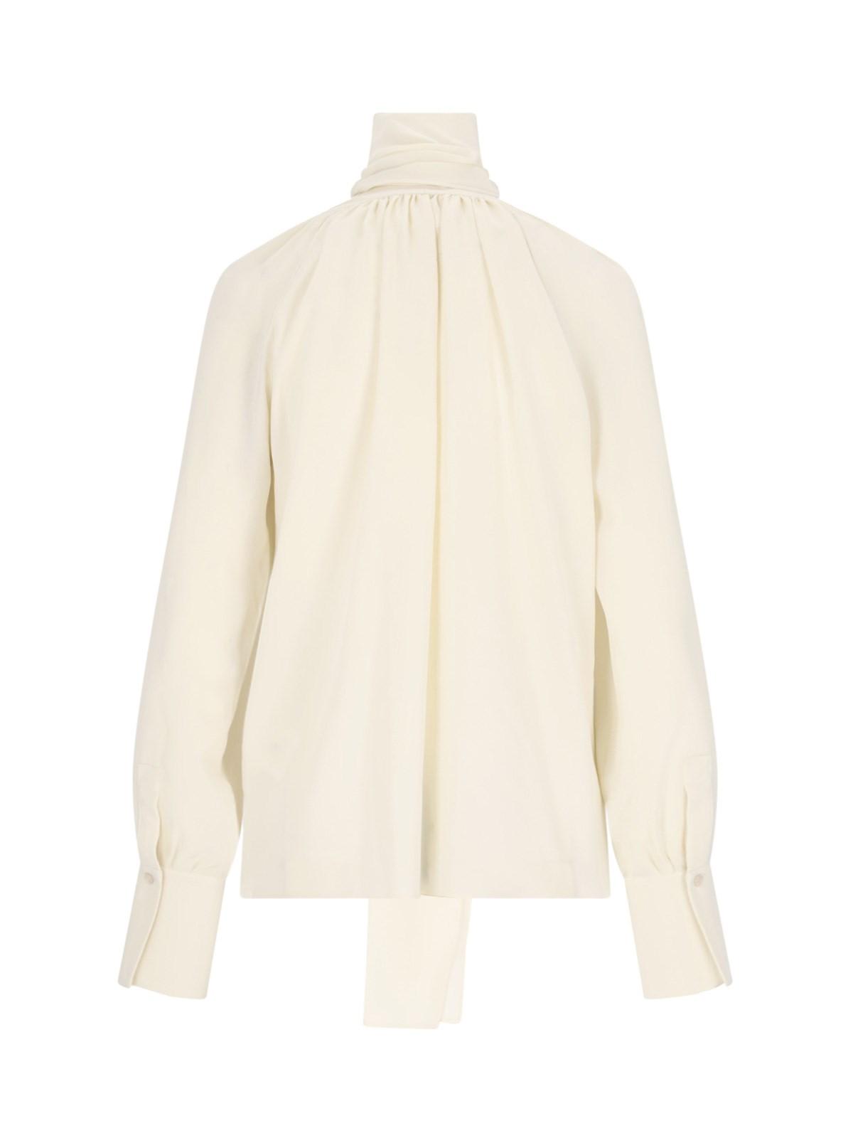 Shop Givenchy Shirt With Ruffles In White