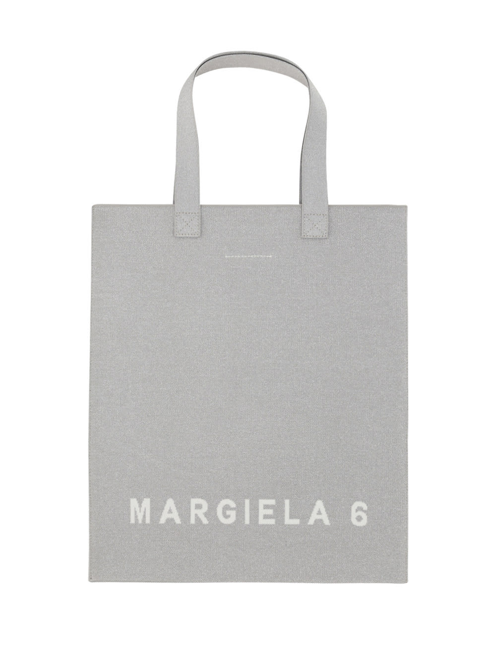 Shop Mm6 Maison Margiela Shopping Bag In Silver