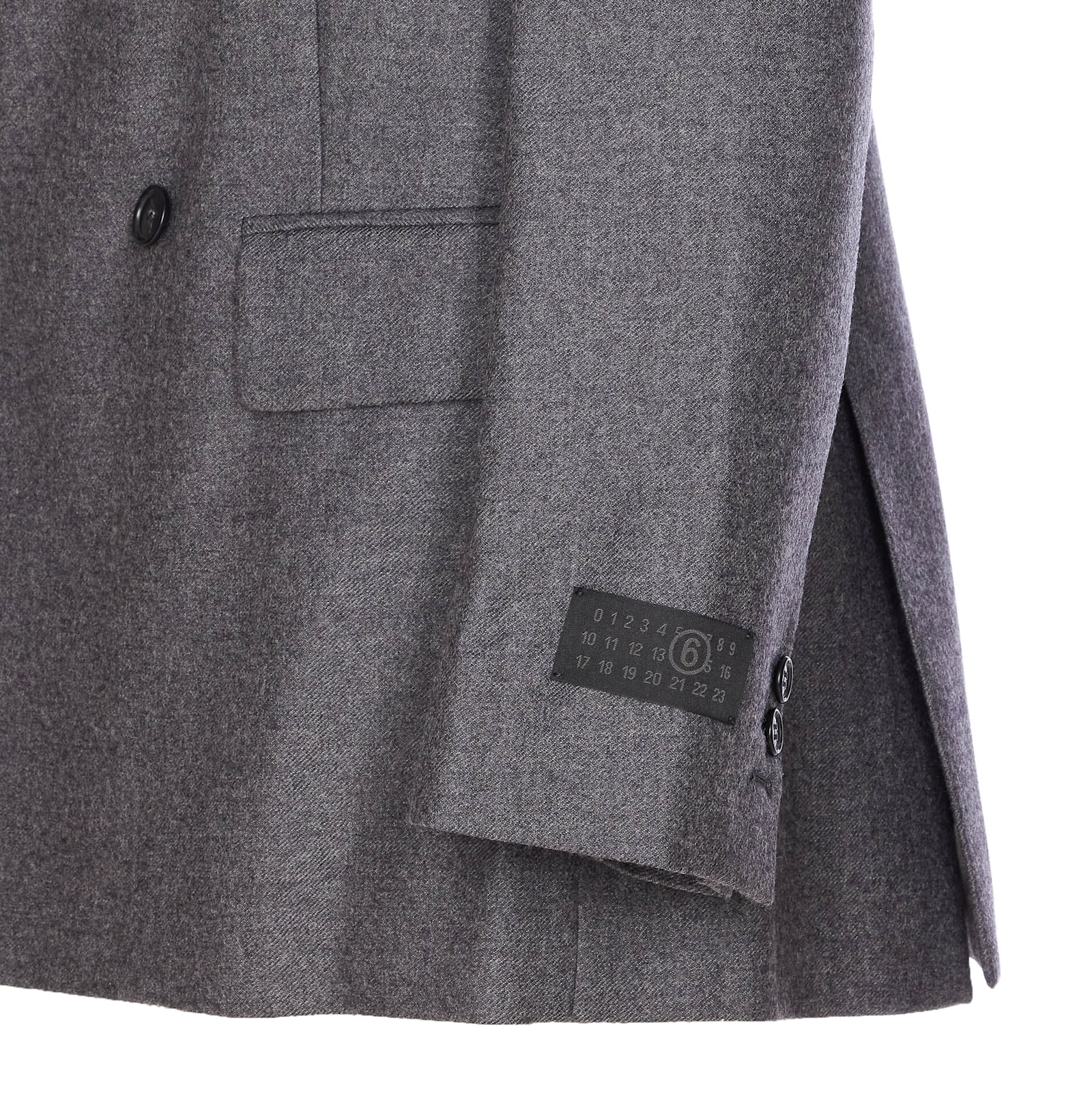 Mm6 Maison Margiela Vent Back Front Pockets Lapels Notched In Gray
