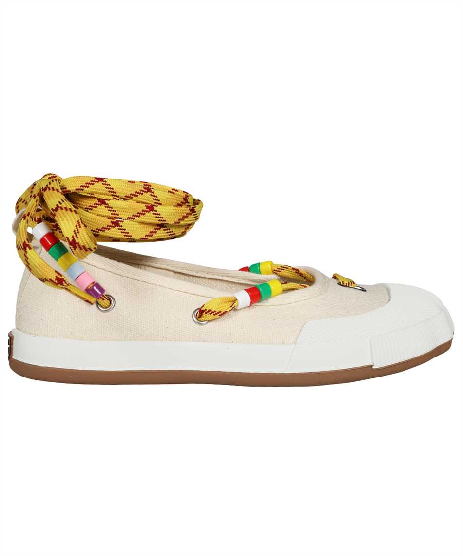 Vivienne Westwood Ballet Flats With Decorative Insert In White